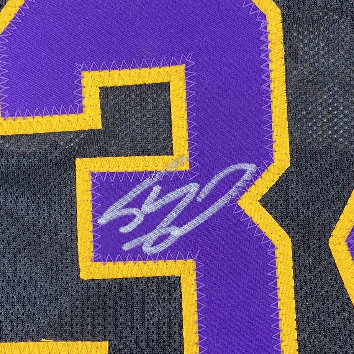 Autographed/Signed Shaquille Shaq O'Neal Los Angeles LA Black Basketball Jersey Beckett BAS COA