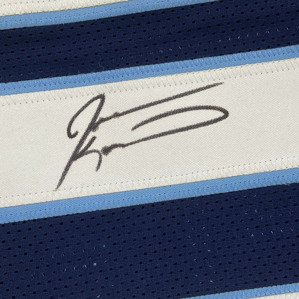 Autographed/Signed Jevon Kearse Tennessee Dark Blue Football Jersey JSA COA