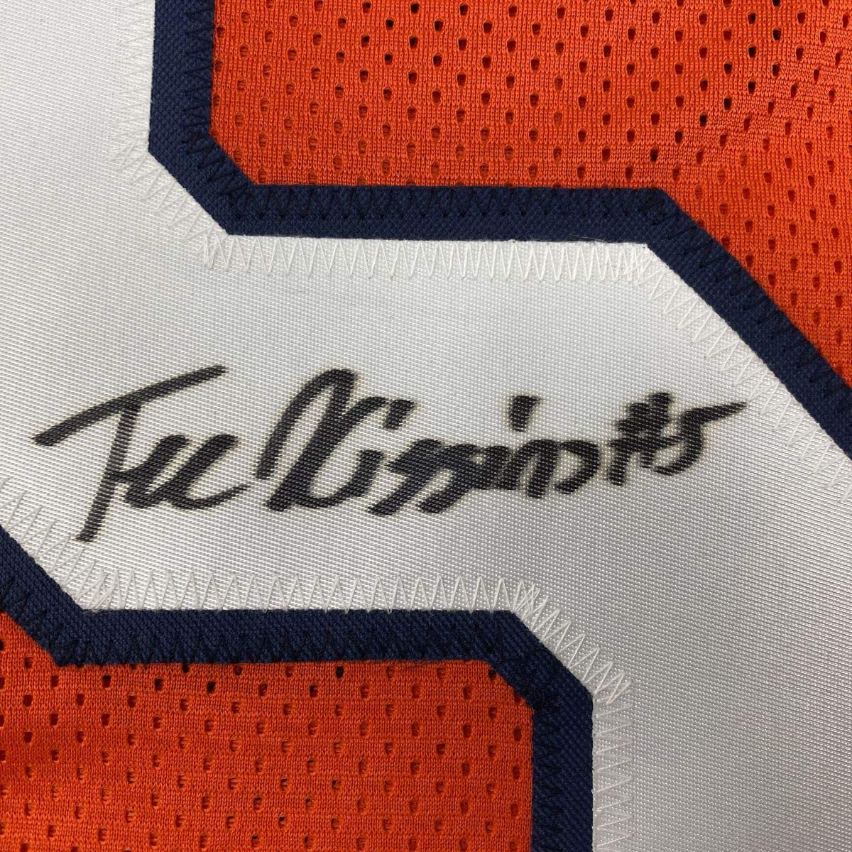 Autographed/Signed Tee Higgins Clemson Orange College Football Jersey Beckett BAS COA