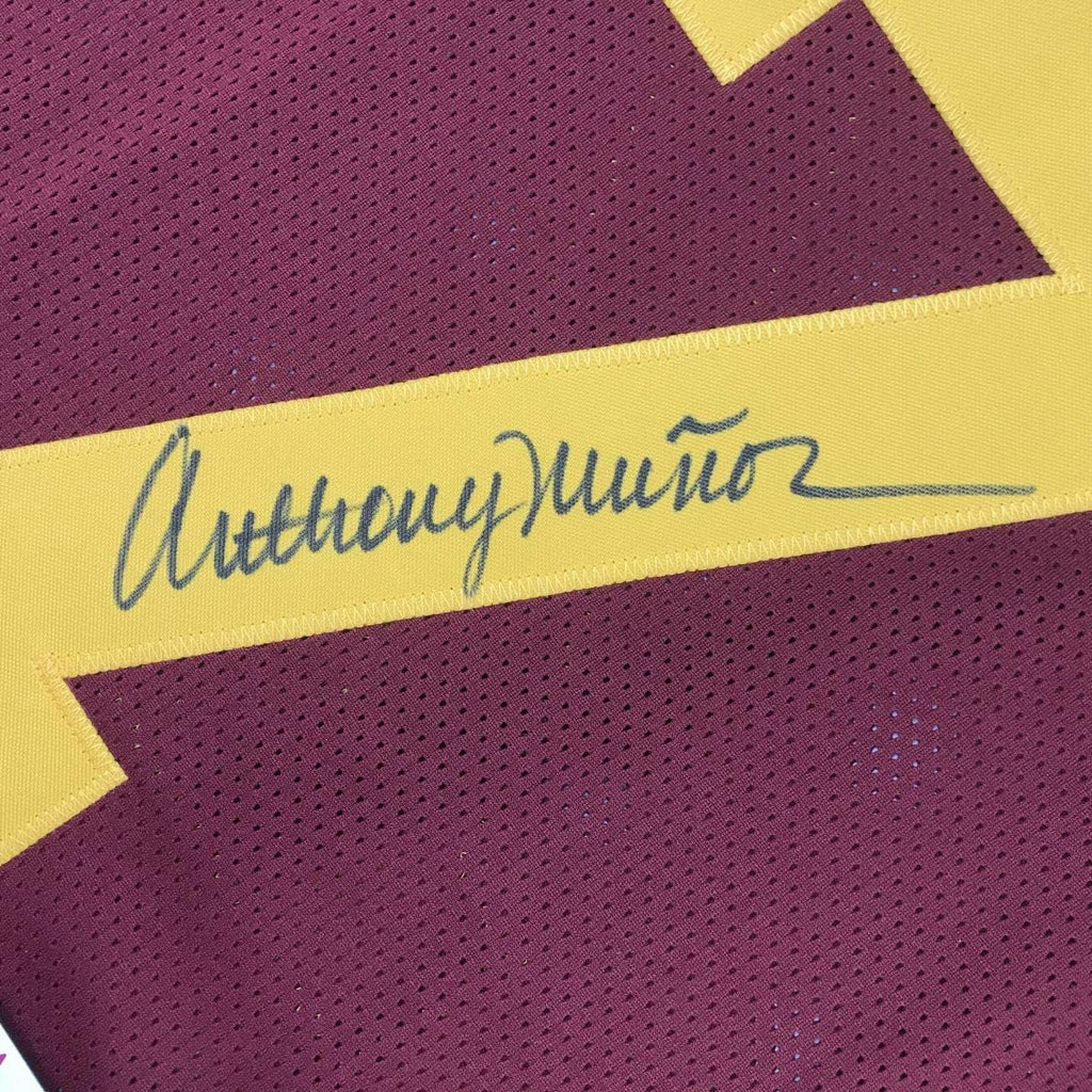 Autographed/Signed Anthony Munoz USC Maroon College Football Jersey JSA COA