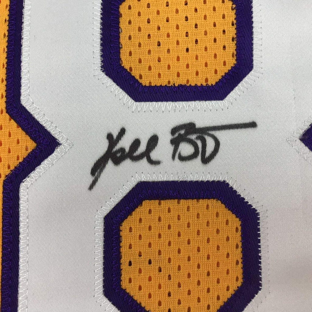 Autographed/Signed Kobe Bryant #8 Los Angeles Yellow Basketball Jersey PSA/DNA COA