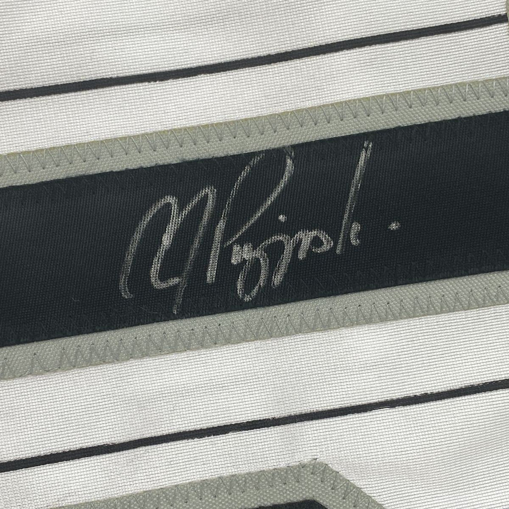 Autographed/Signed AJ A.J. Pierzynski Chicago Pinstripe Baseball Jersey PSA/DNA COA
