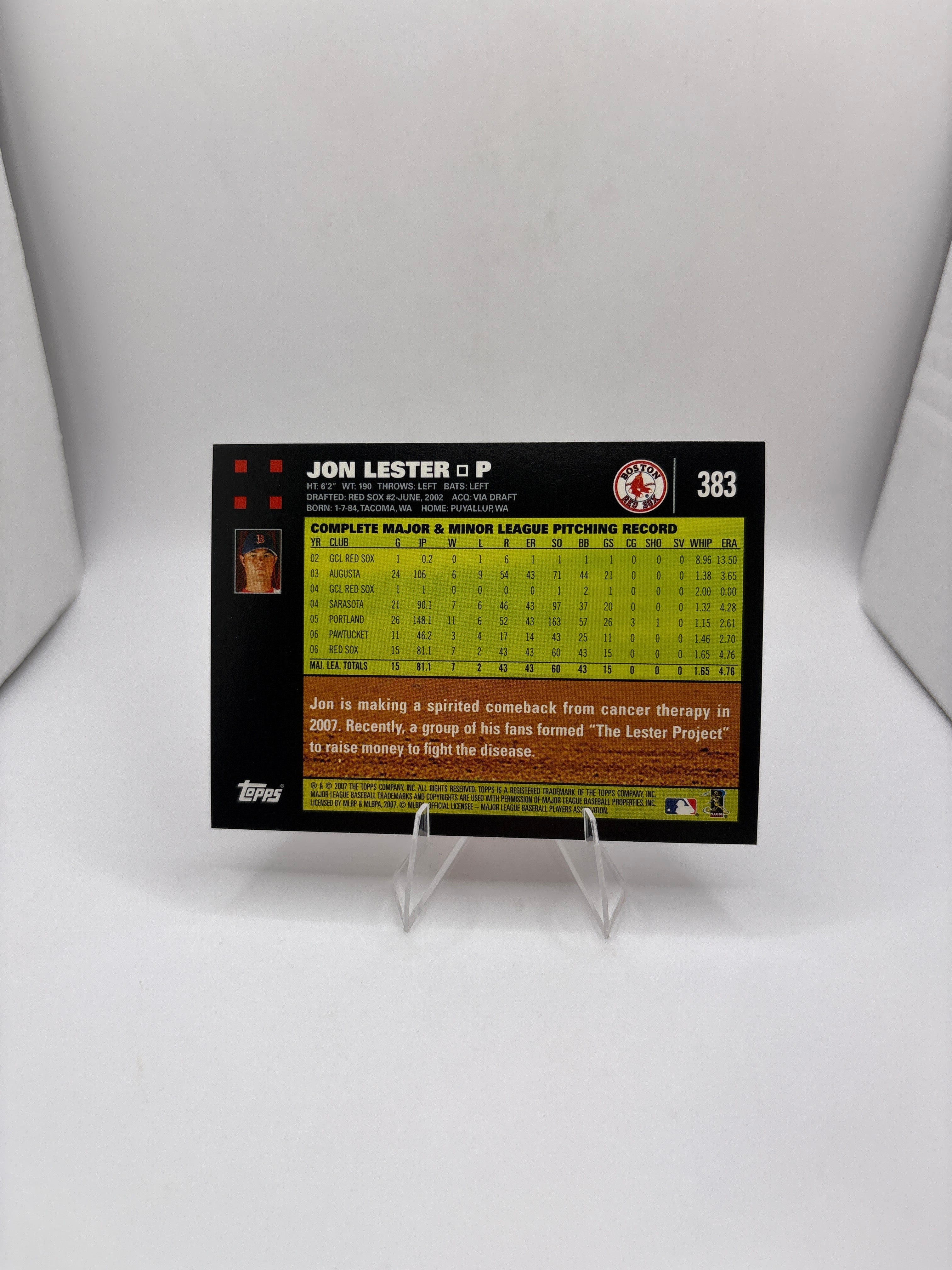 Topps Jon Lester