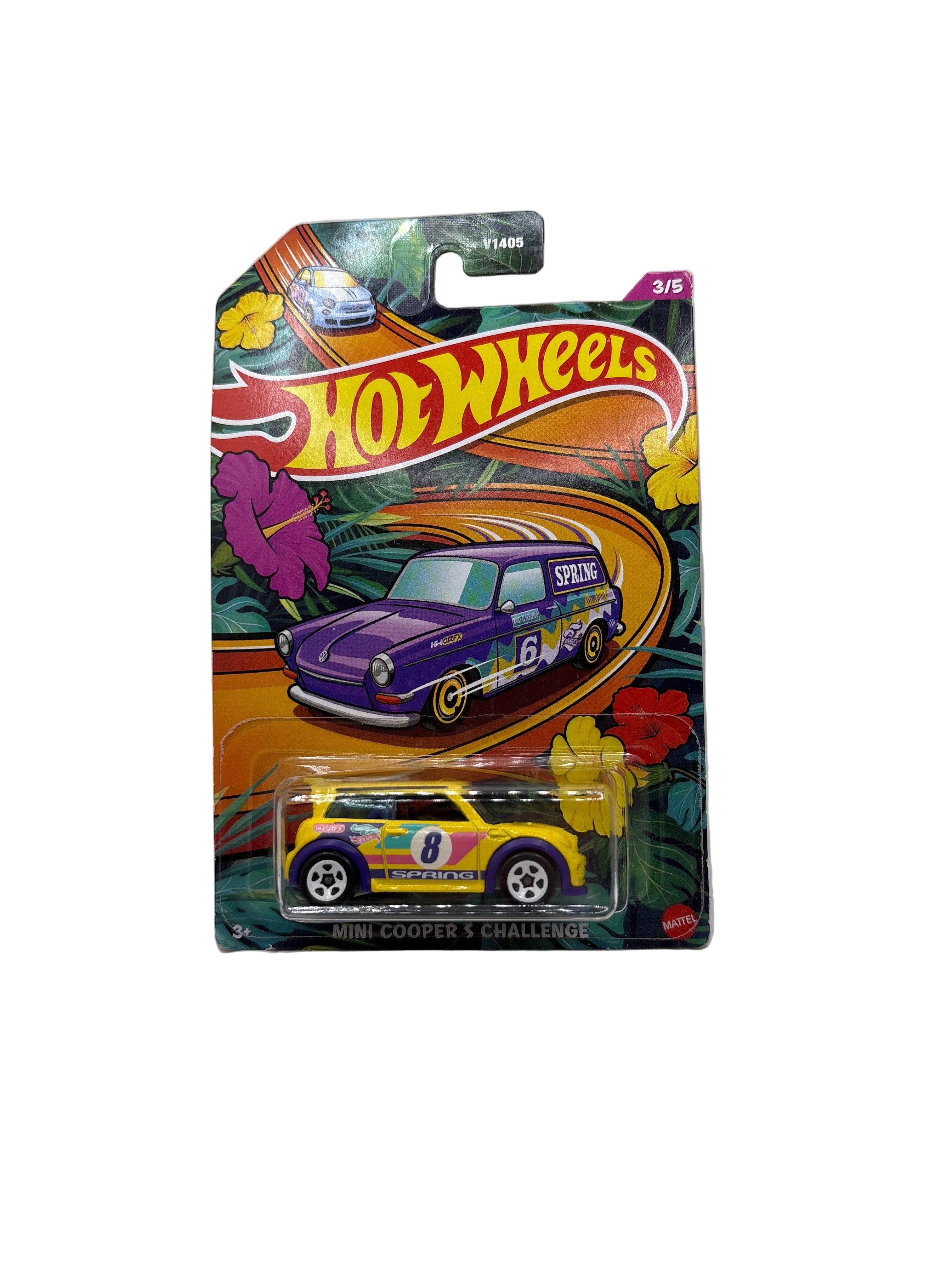 Hot Wheels Mini Cooper S Challenge Diecast yellow