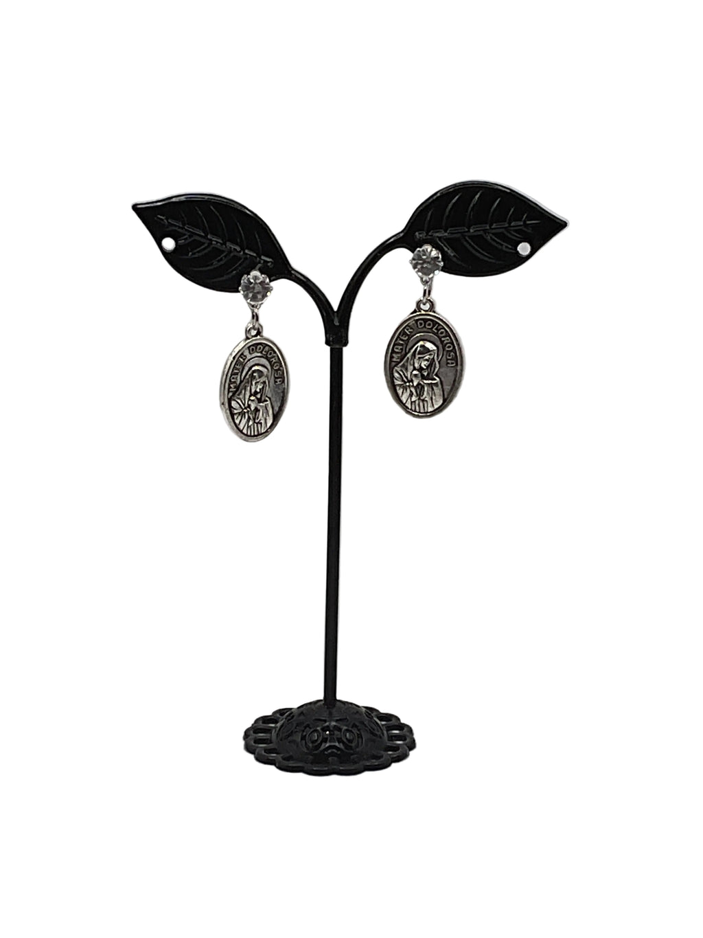 Religious Medal Earrings