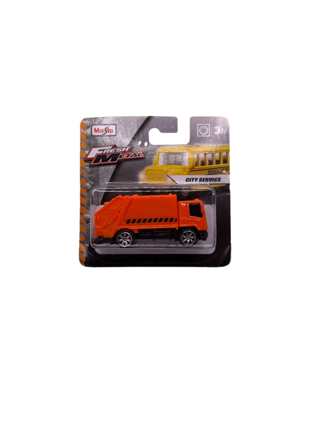 Maisto Garbage Truck Diecast orange