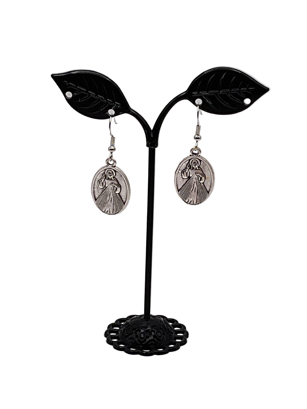 Religious Medal Earrings