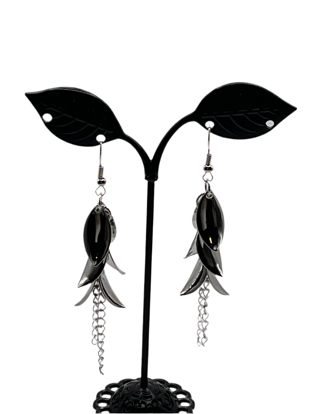 Silver earrings