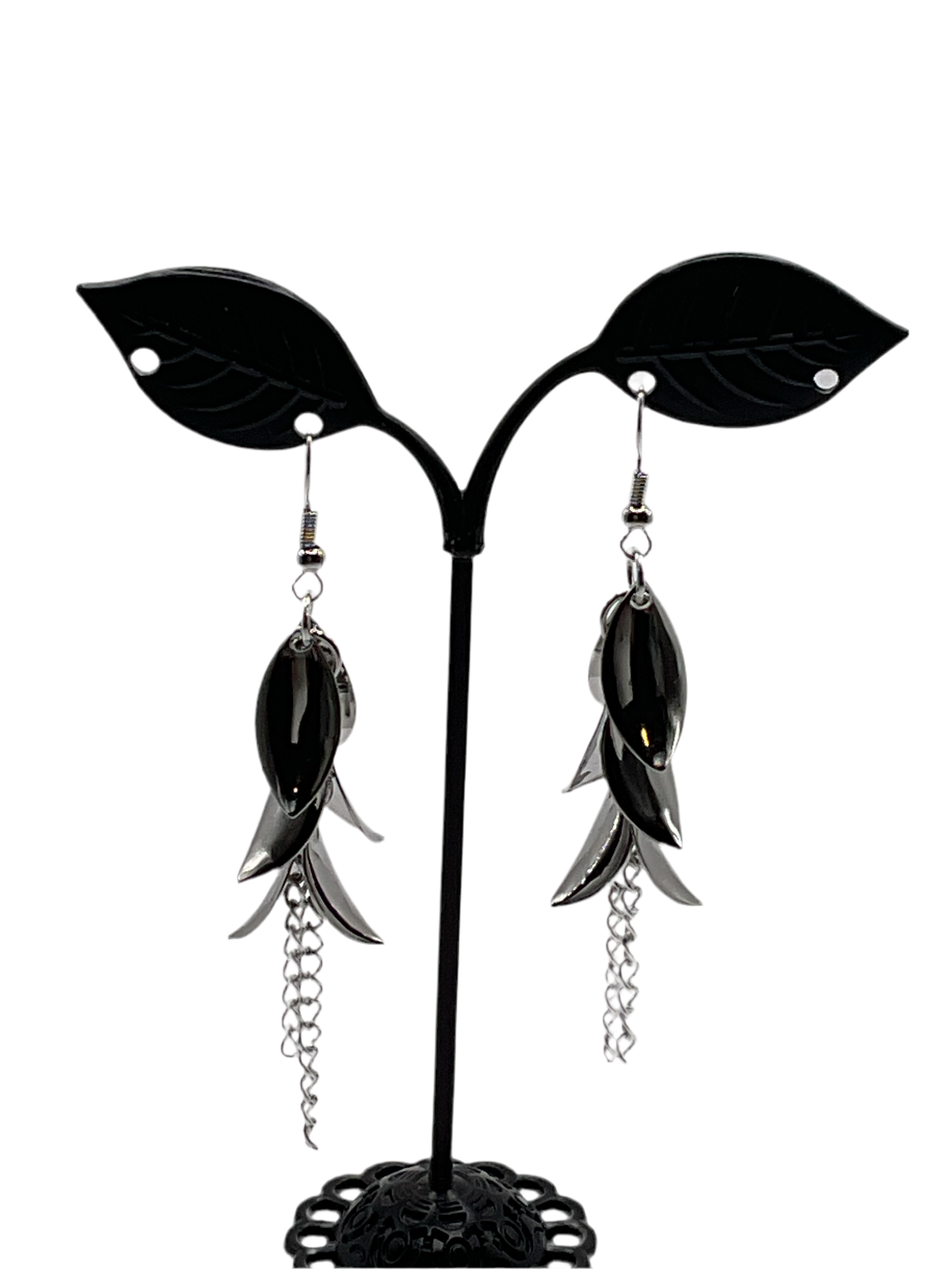 Silver earrings
