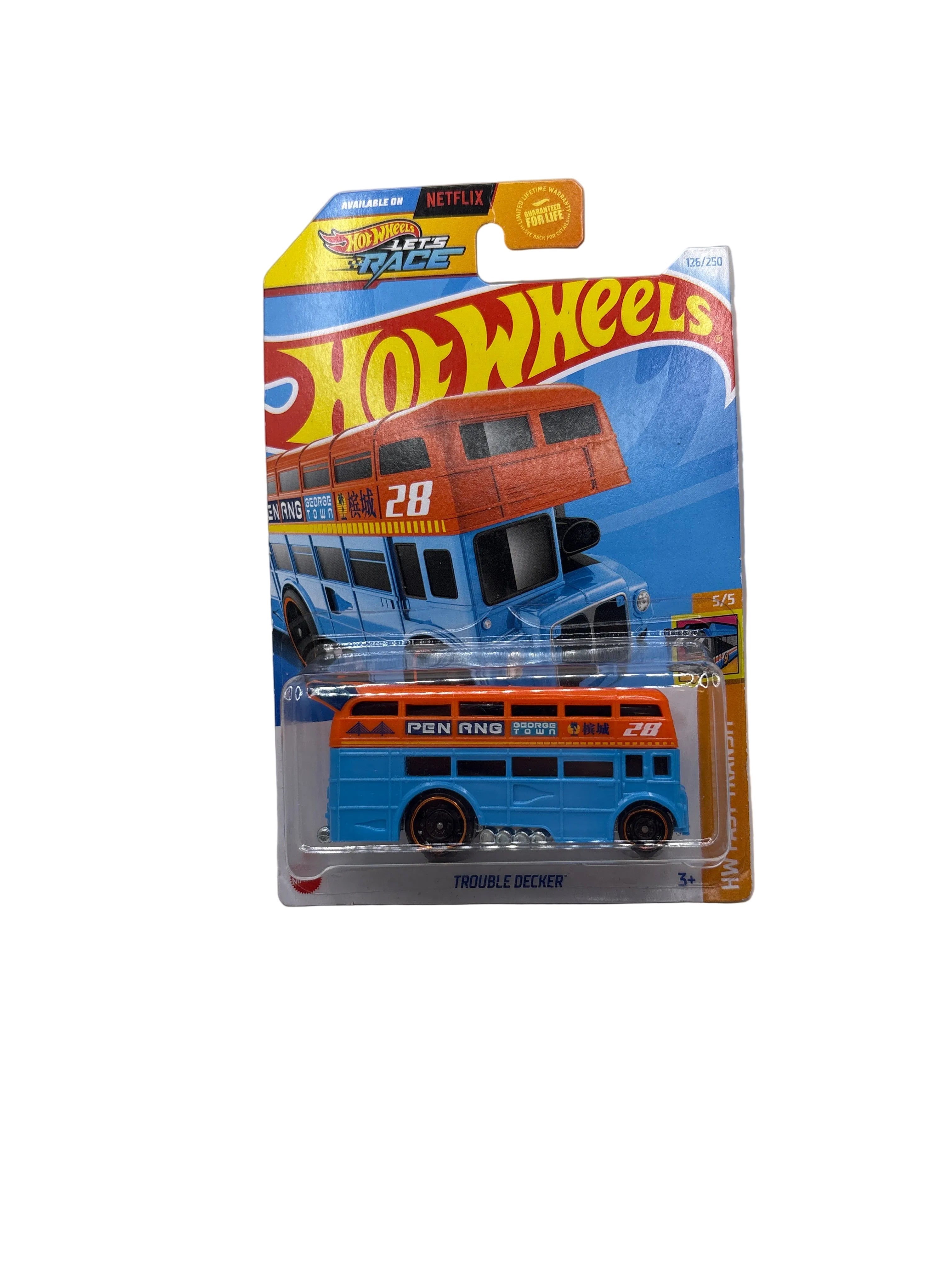 Hot Wheels Trouble Decker Diecast blue