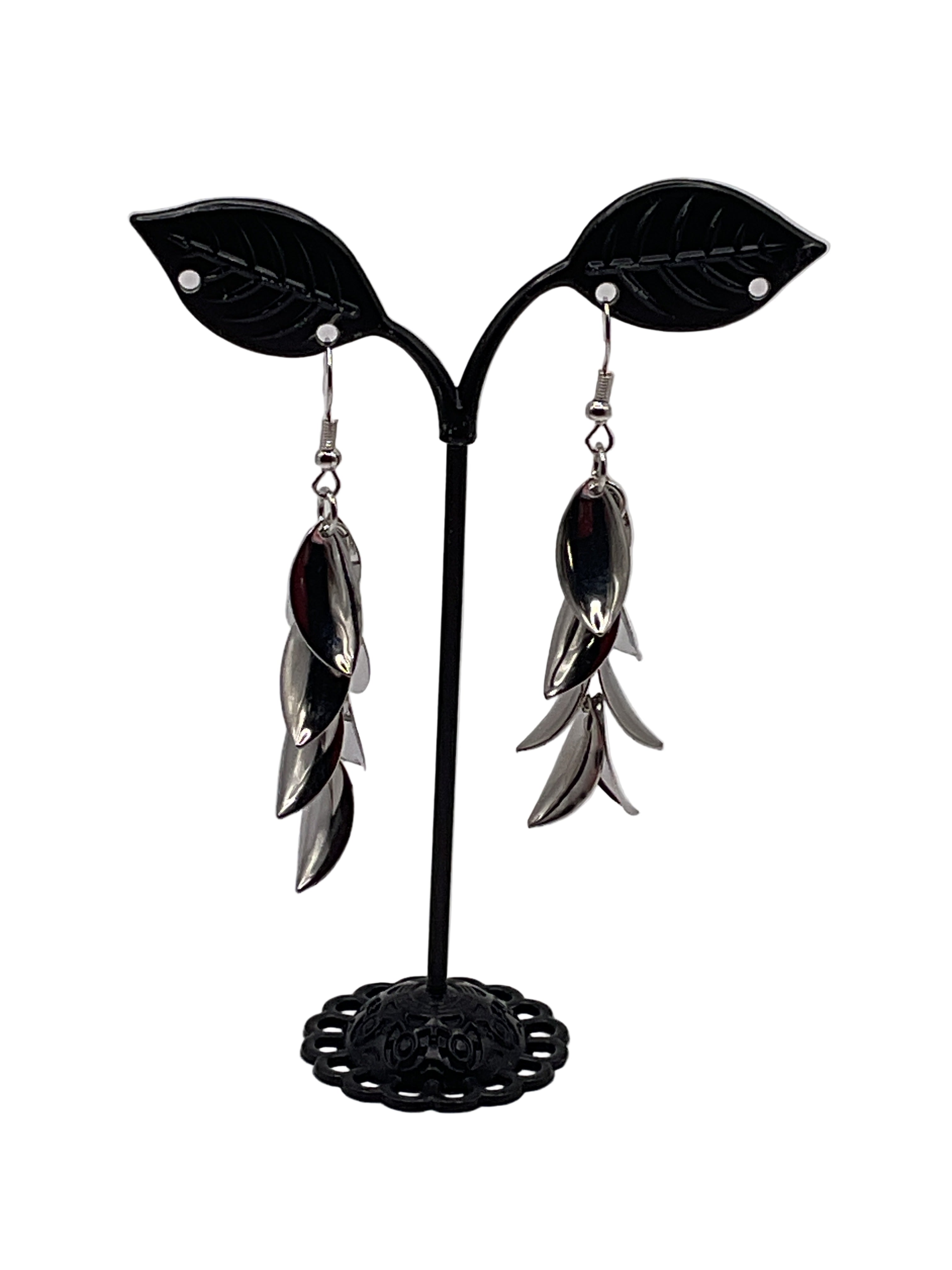 Silver earrings