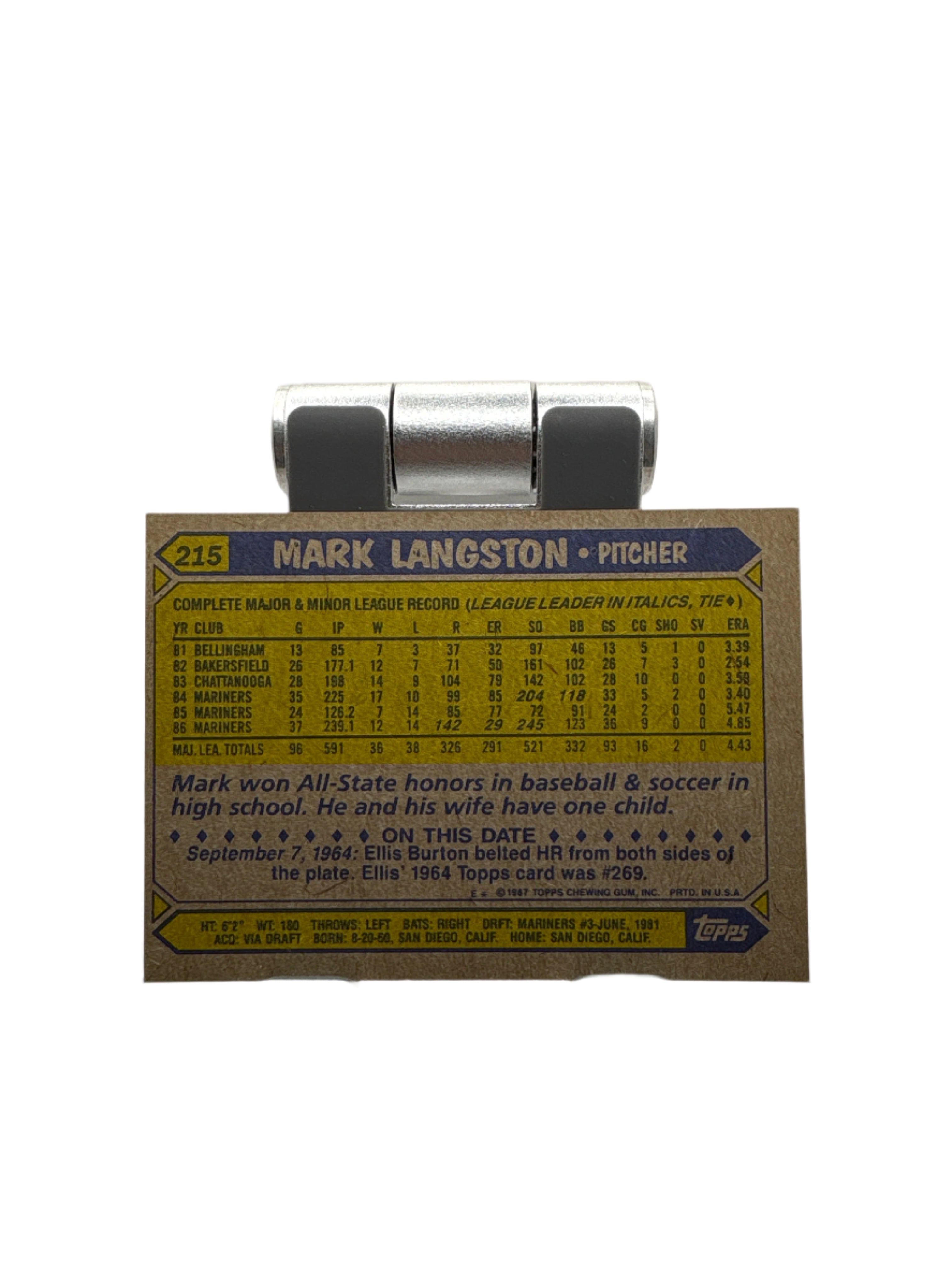 Topps Mark Langston