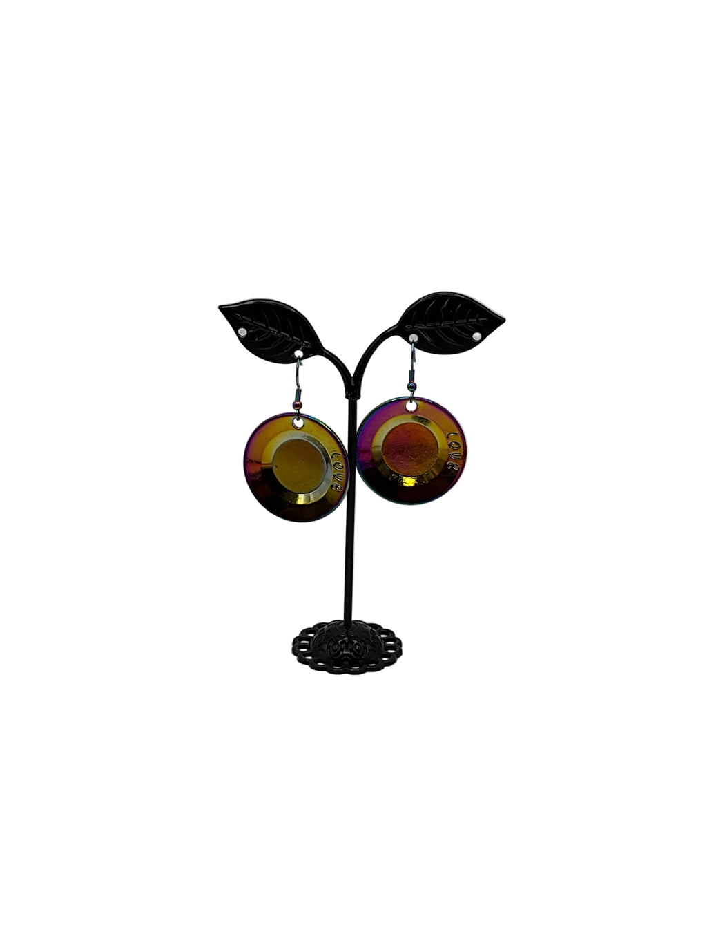 Plate earrings