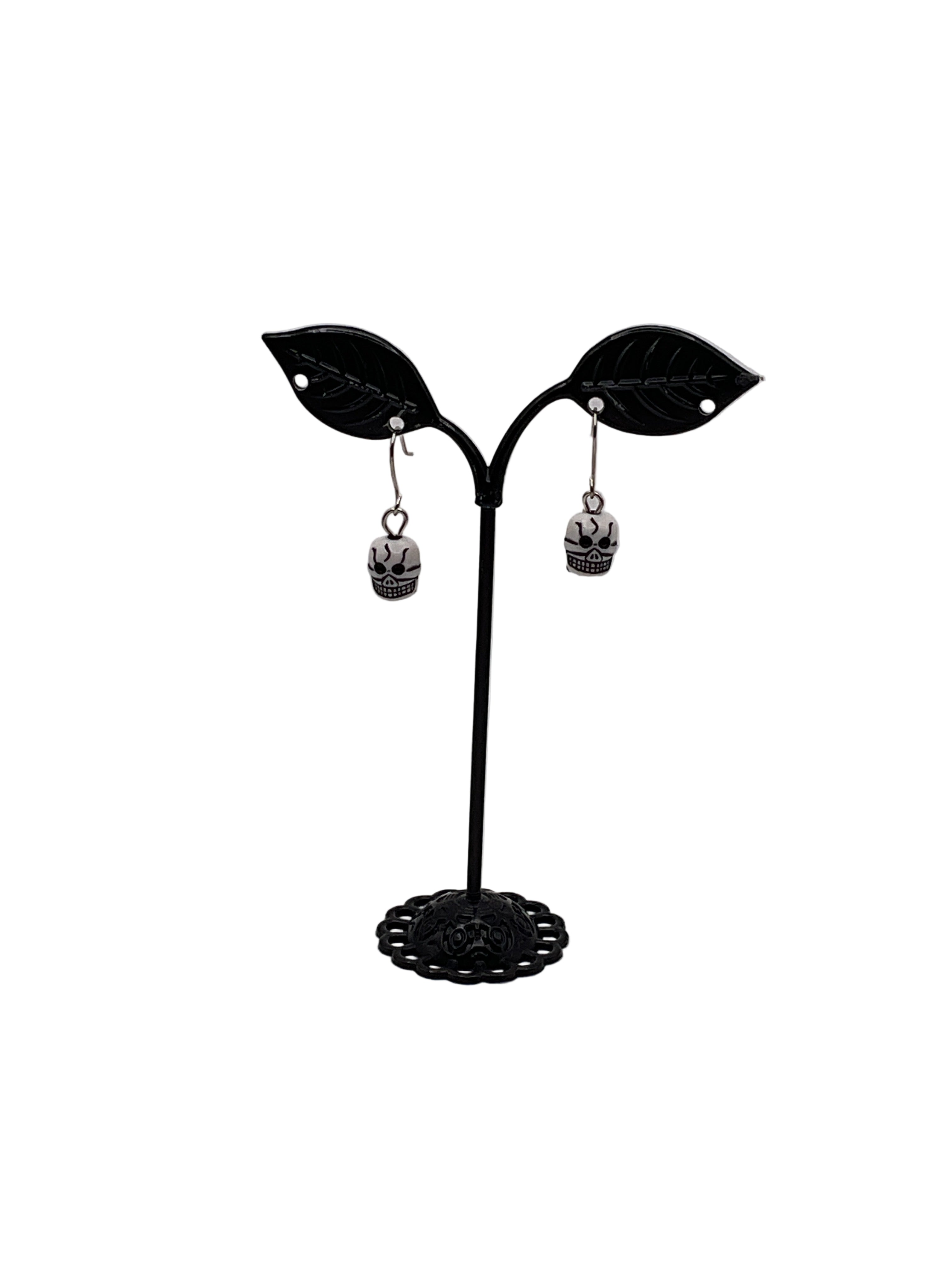 Tiny Skull Earrings