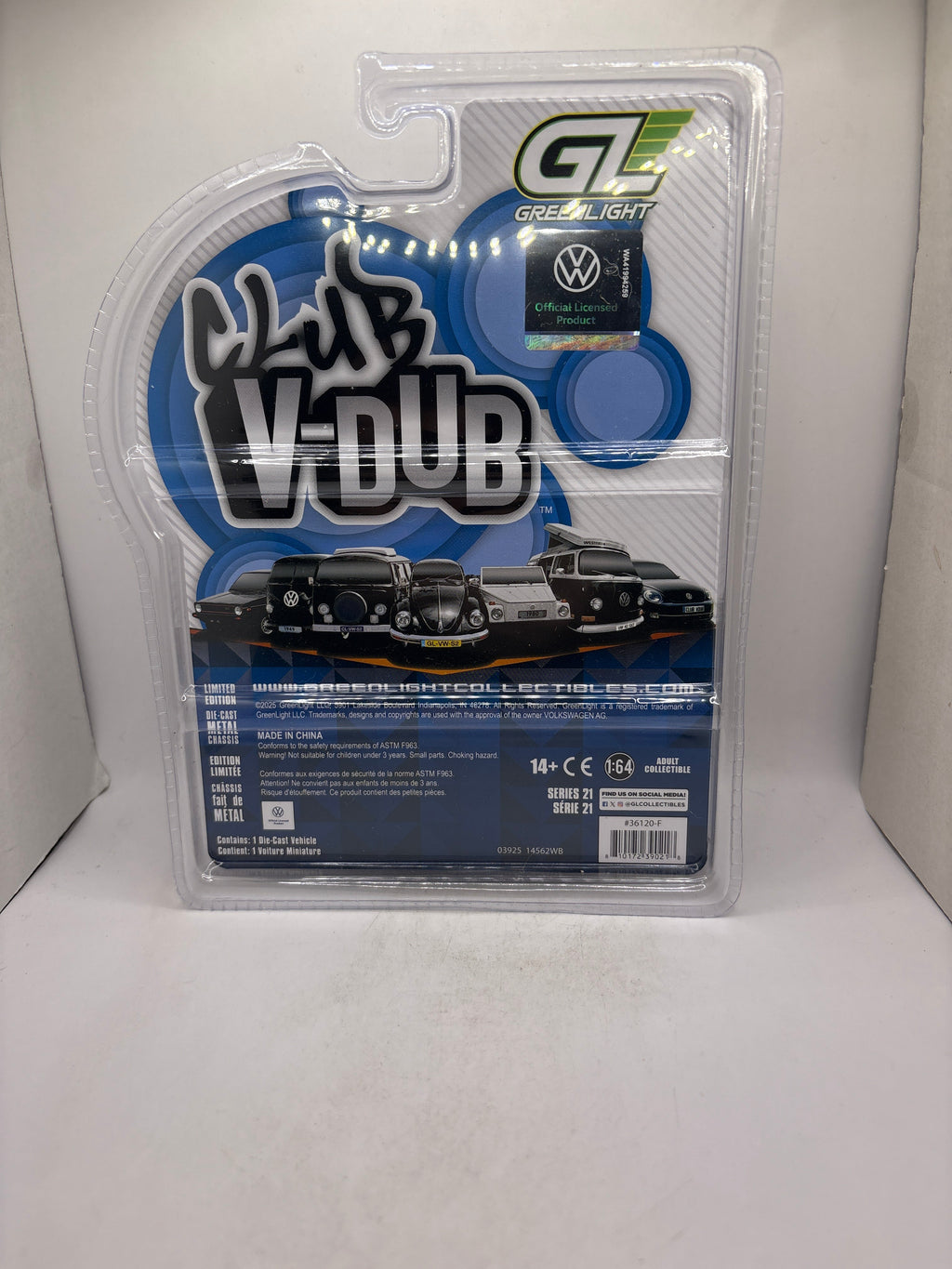 Greenlight Volkswagen Classic Beetle Diecast white