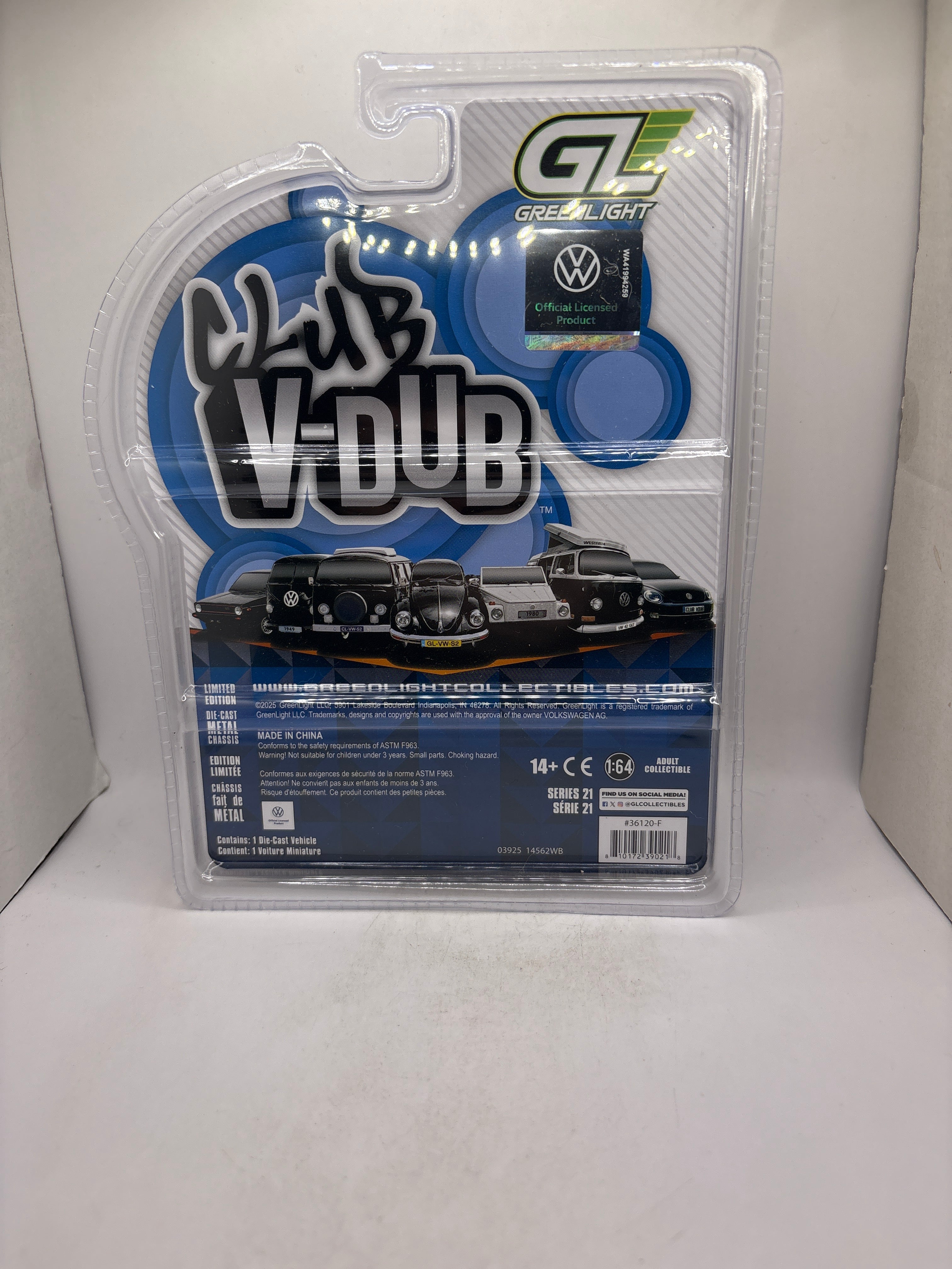 Greenlight Volkswagen Classic Beetle Diecast white