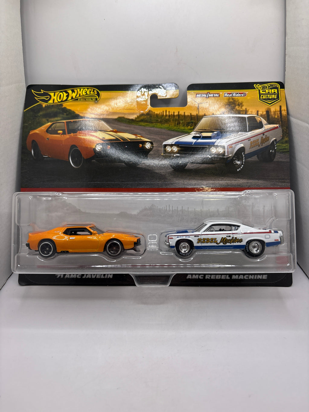 Hot Wheels 71 AMC Javelin AMC Rebel Machine Diecast multi color