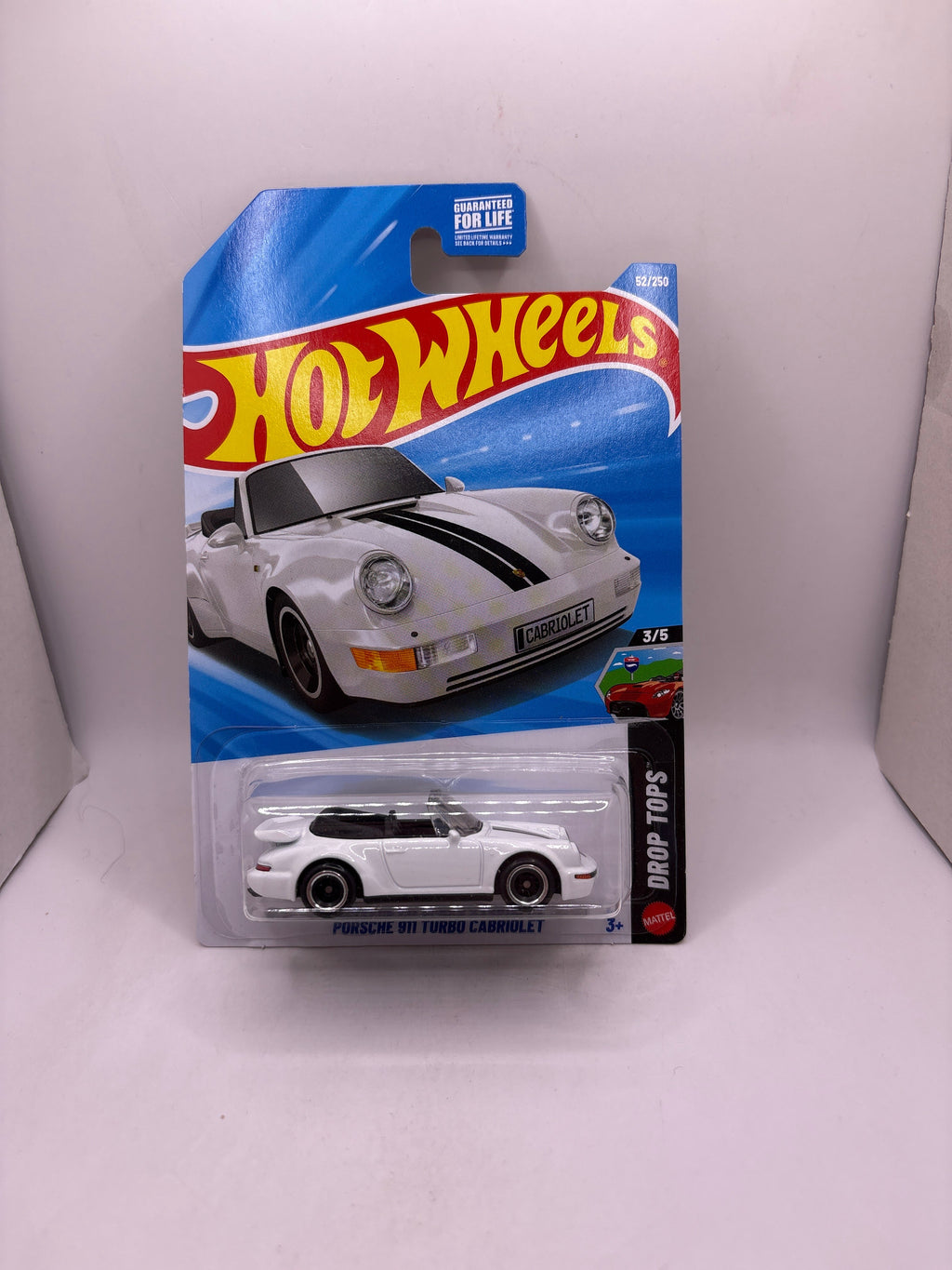 Hot Wheels Porsche 911 Turbo Cabriolet Diecast white