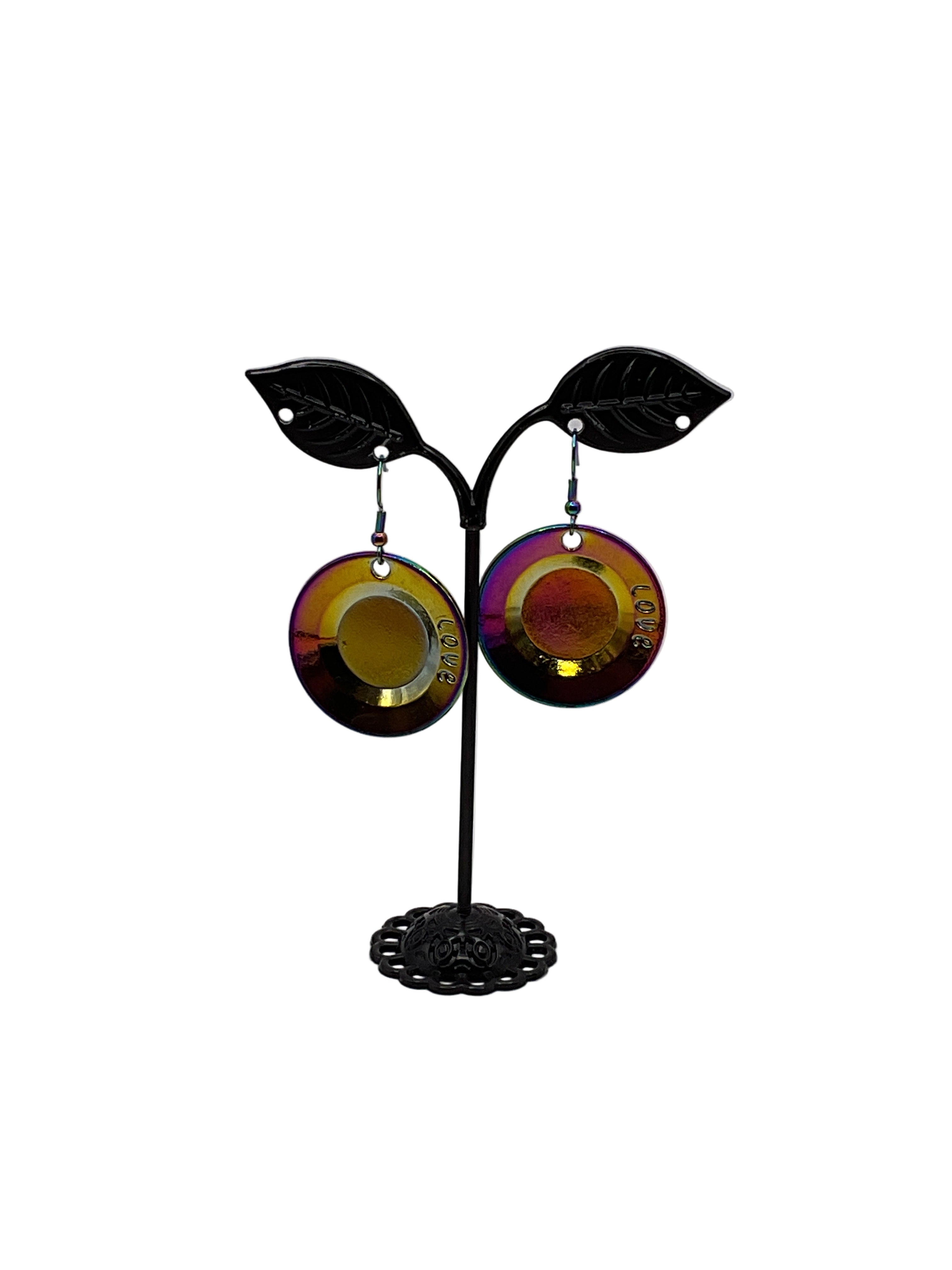 Plate earrings