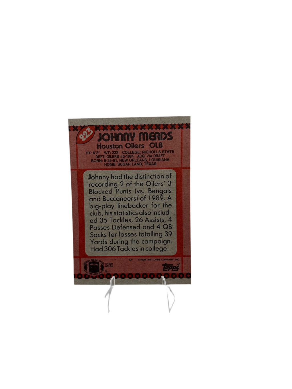Topps Johnny Meads