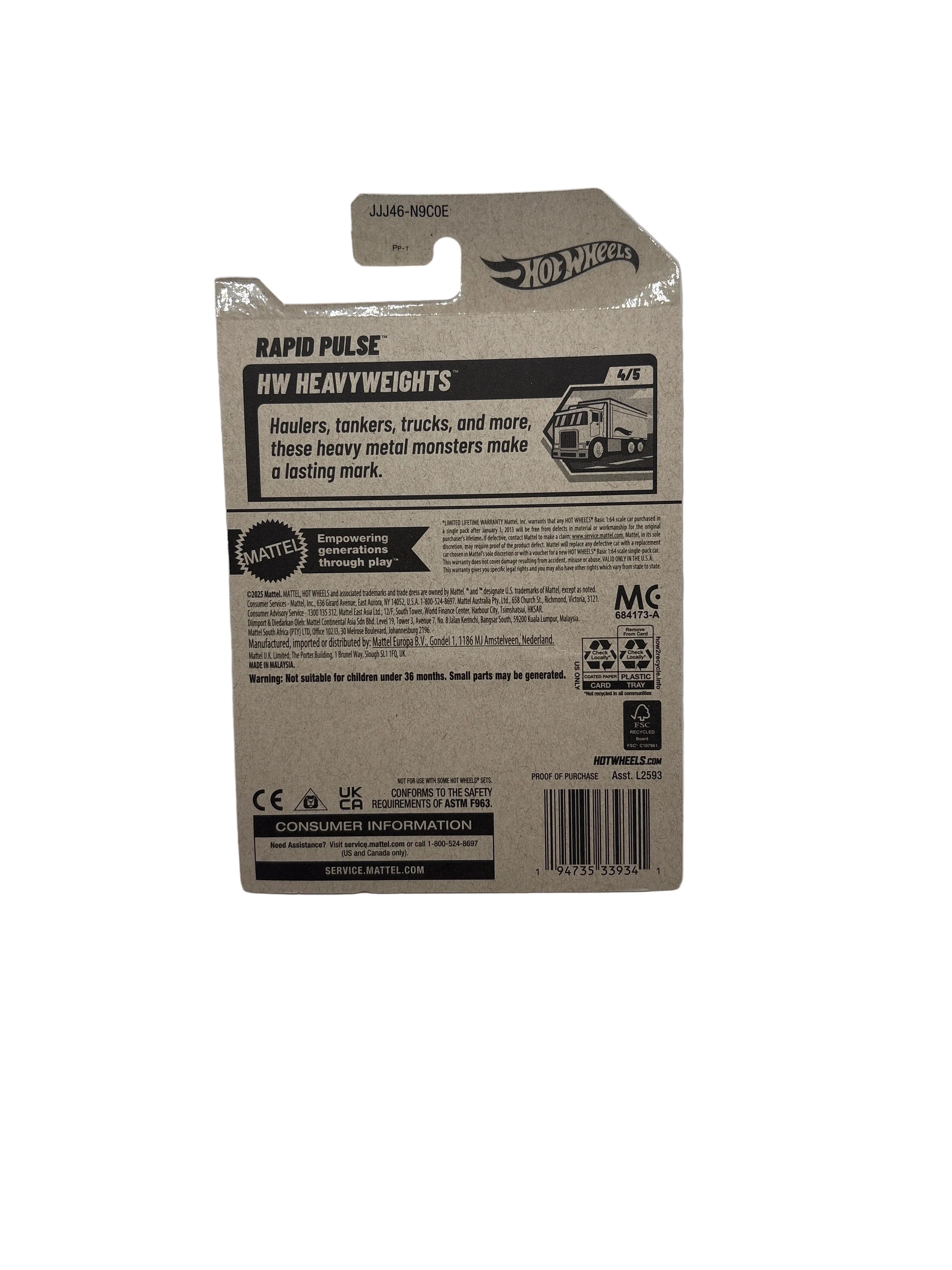 Hot Wheels Rapid Pulse Diecast black