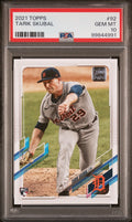 Graded 2021 Topps Tarik Skubal #92 Rookie RC Baseball Card PSA 10 Gem Mint