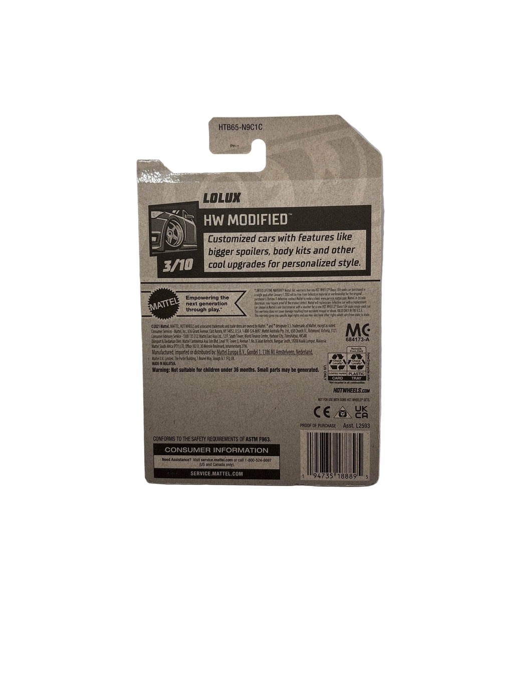 Hot Wheels Lolux Diecast gray