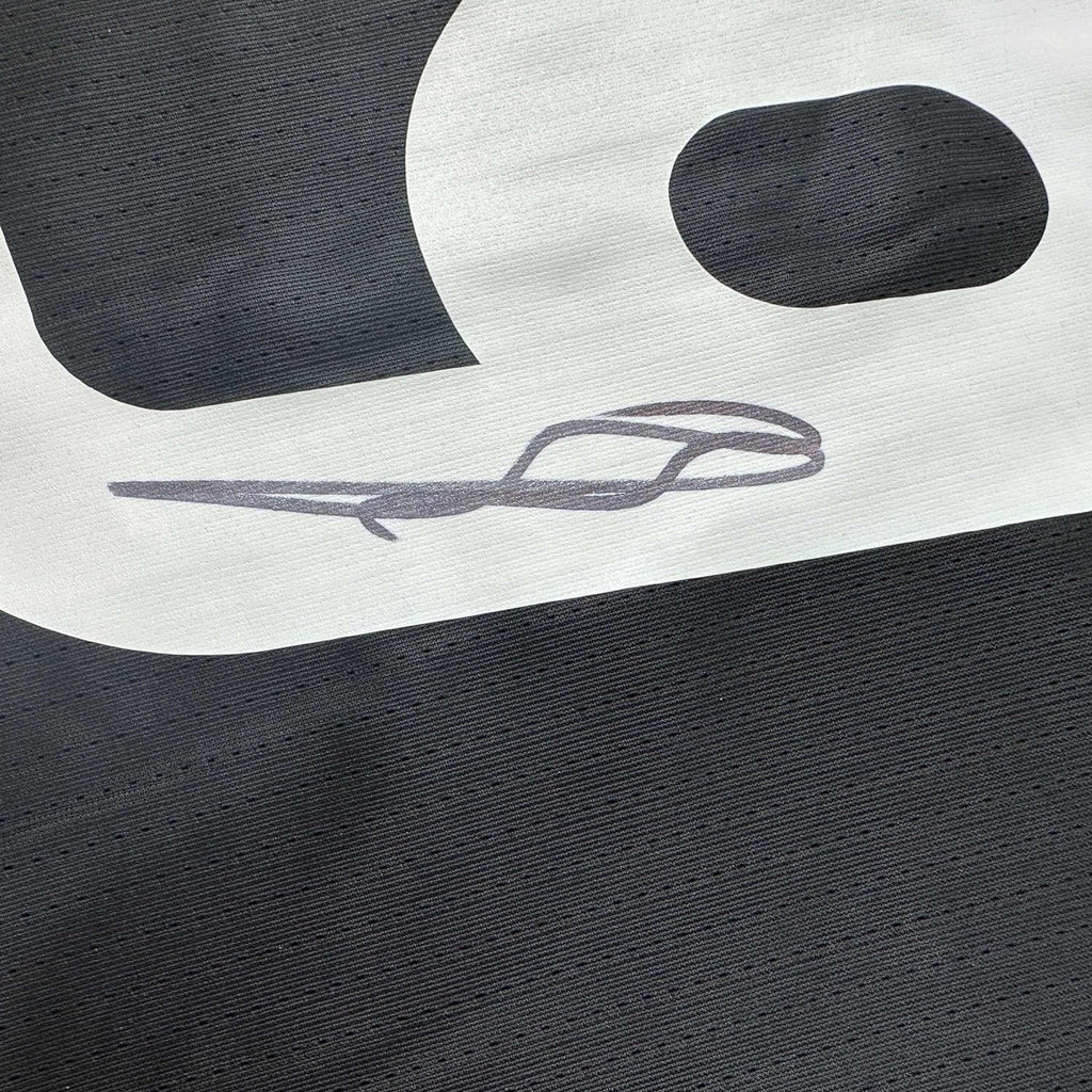 Framed Autographed/Signed Karim Benzema 35x39 Real Madrid 2016-17 Black Soccer Jersey Beckett BAS COA