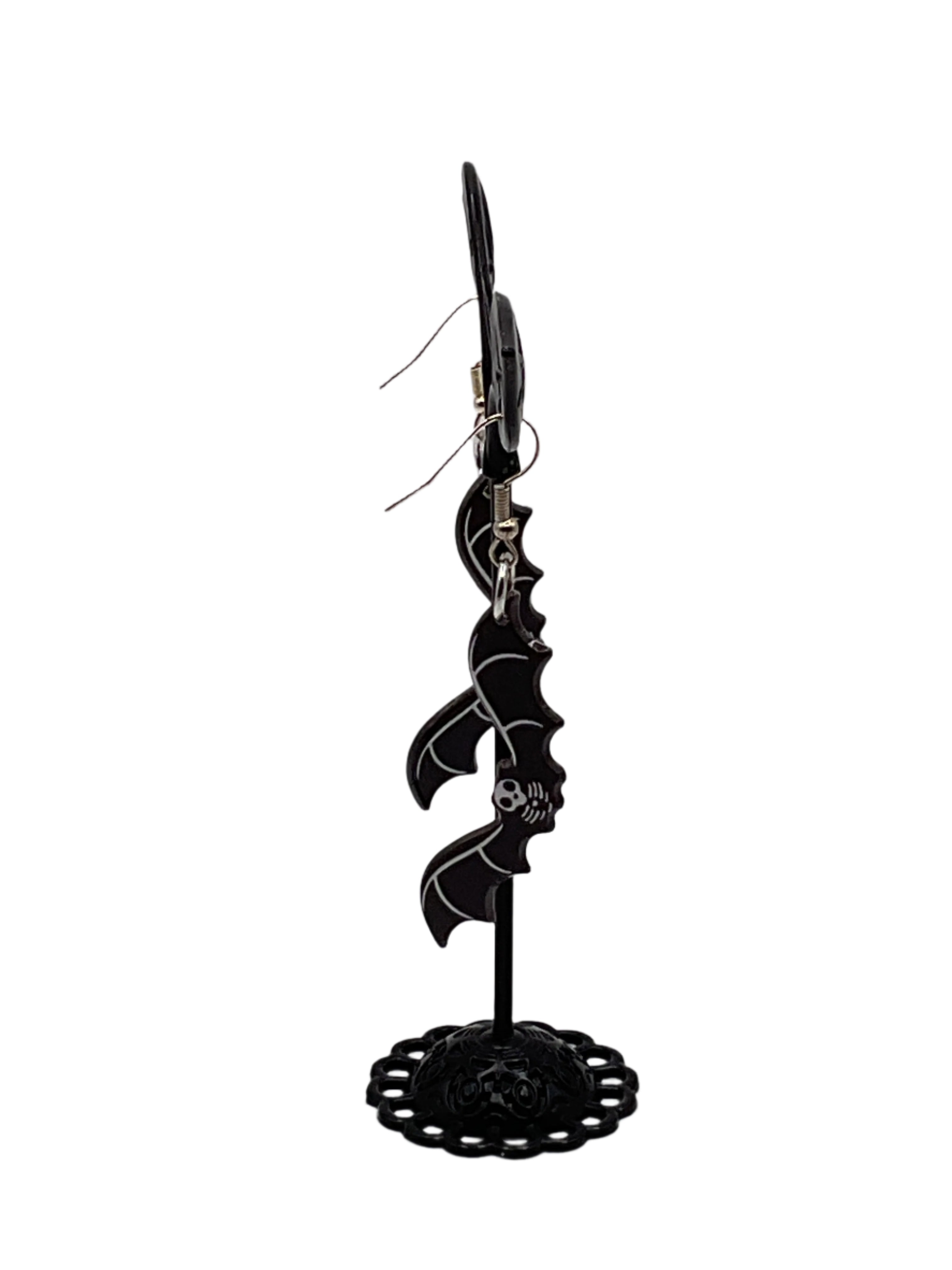 Bat Skeleton Earrings