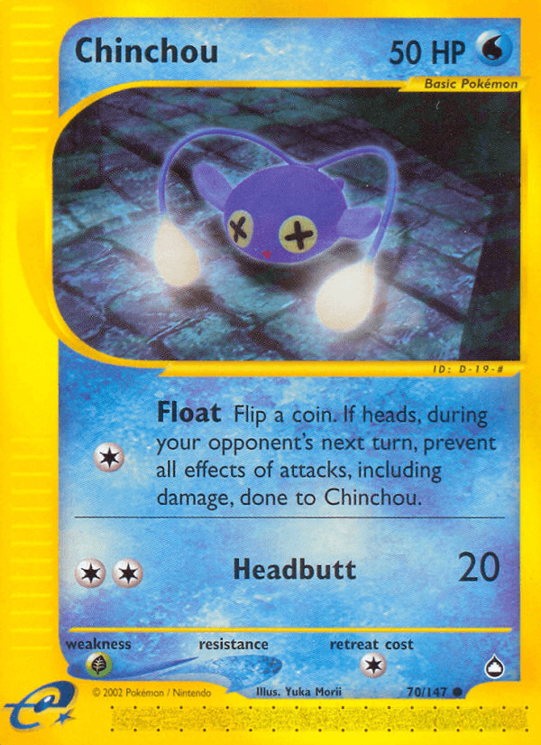Chinchou (70/147) [Aquapolis]