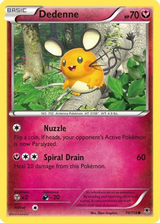 Dedenne 070/119 - XY  Phantom Forces