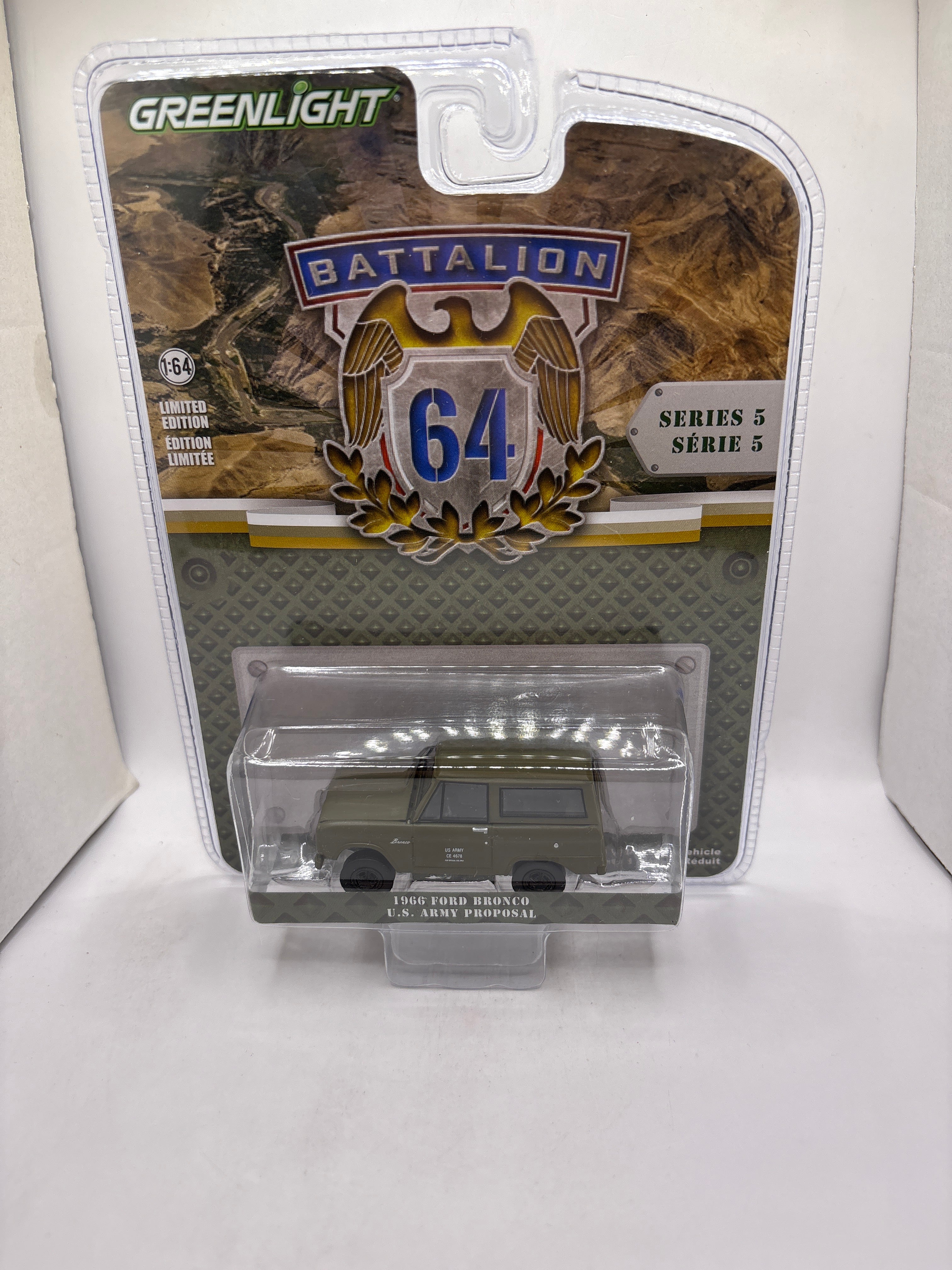 Greenlight 1966 Ford Bronco U.S. Army Proposal Diecast