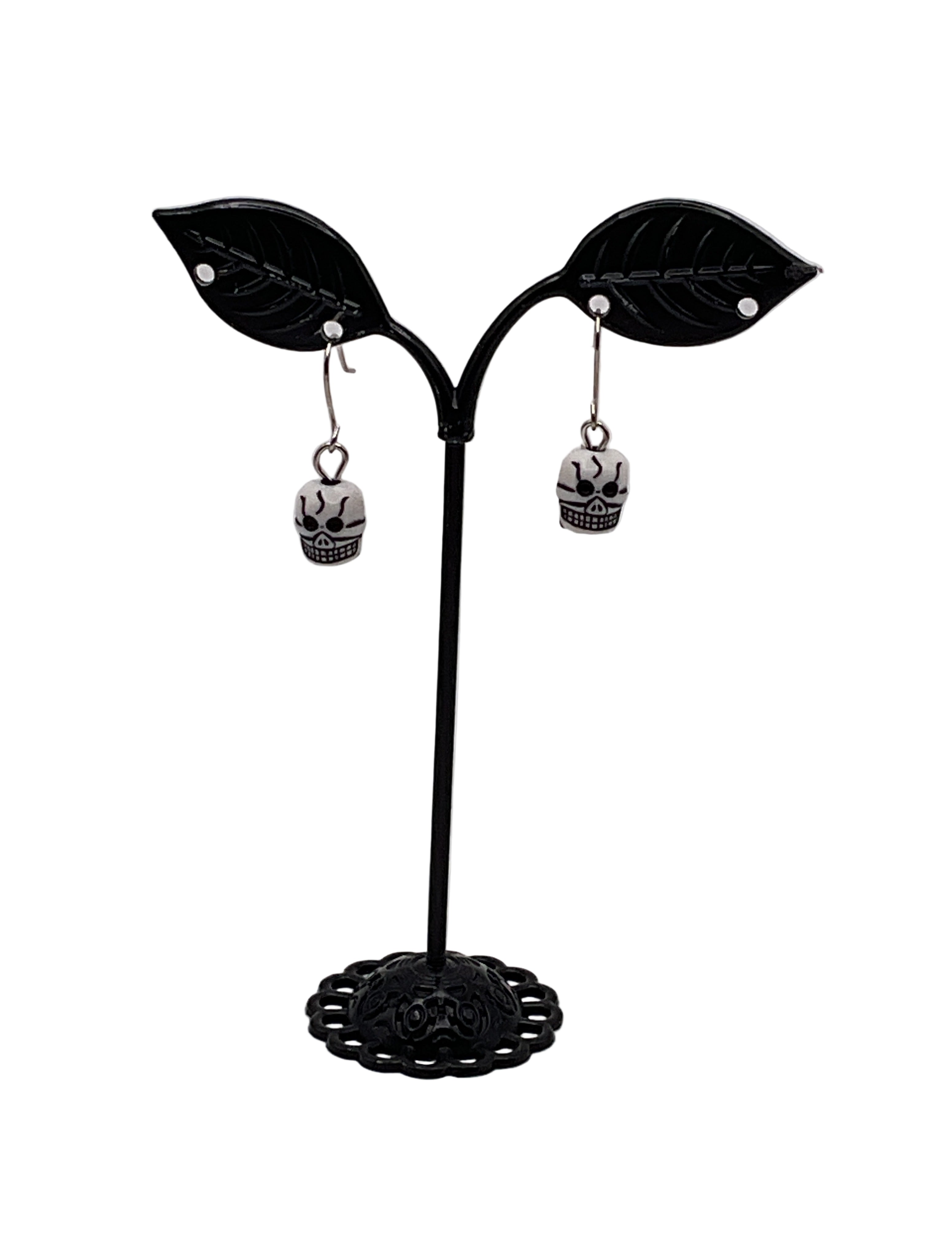 Tiny Skull Earrings