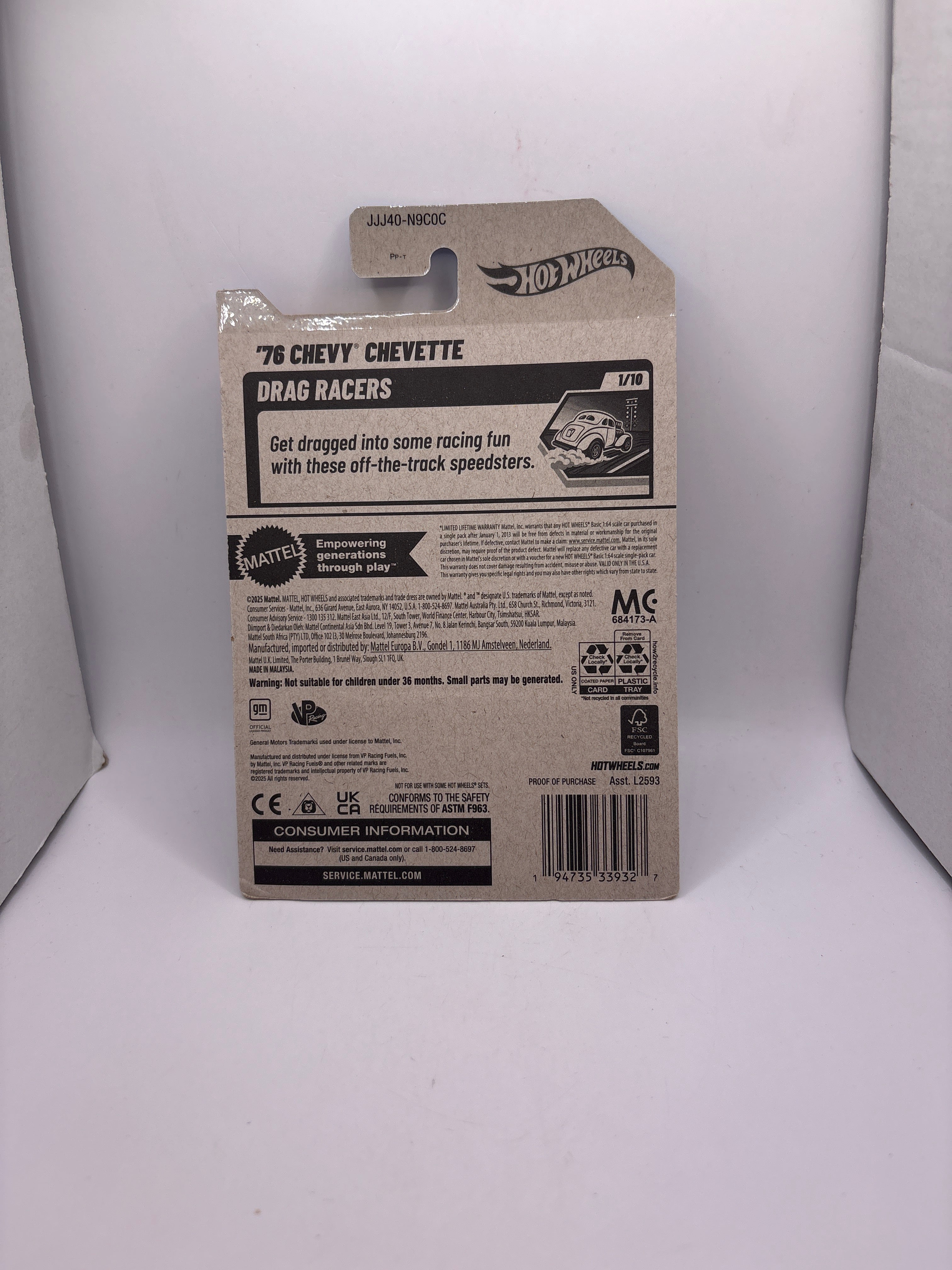 Hot Wheels 76 Chevy Chevette Diecast blue