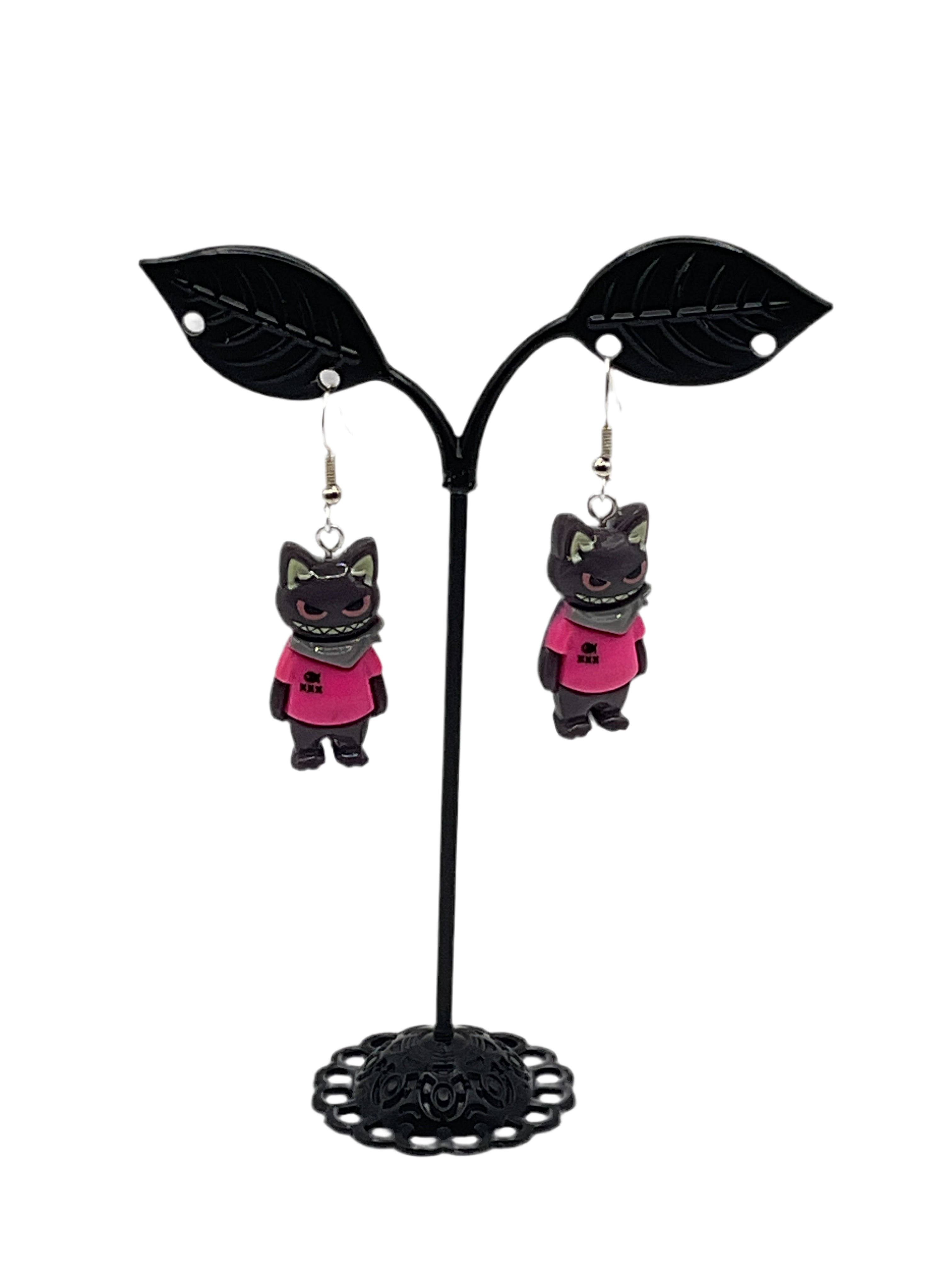 Cat earrings 1