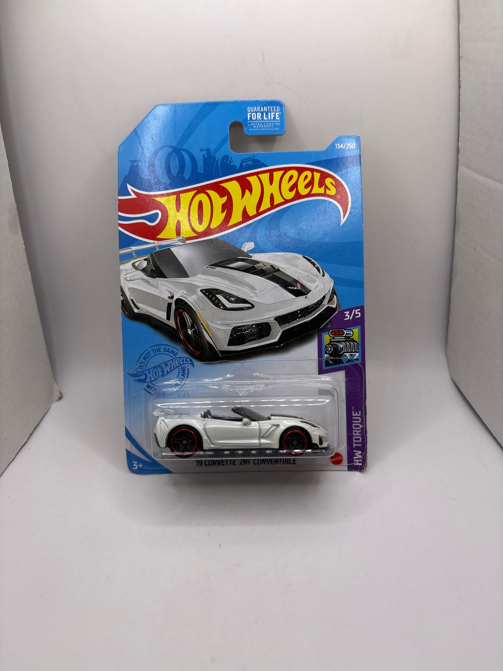 Hot Wheels 19 Corvette ZR1 Convertible Diecast white