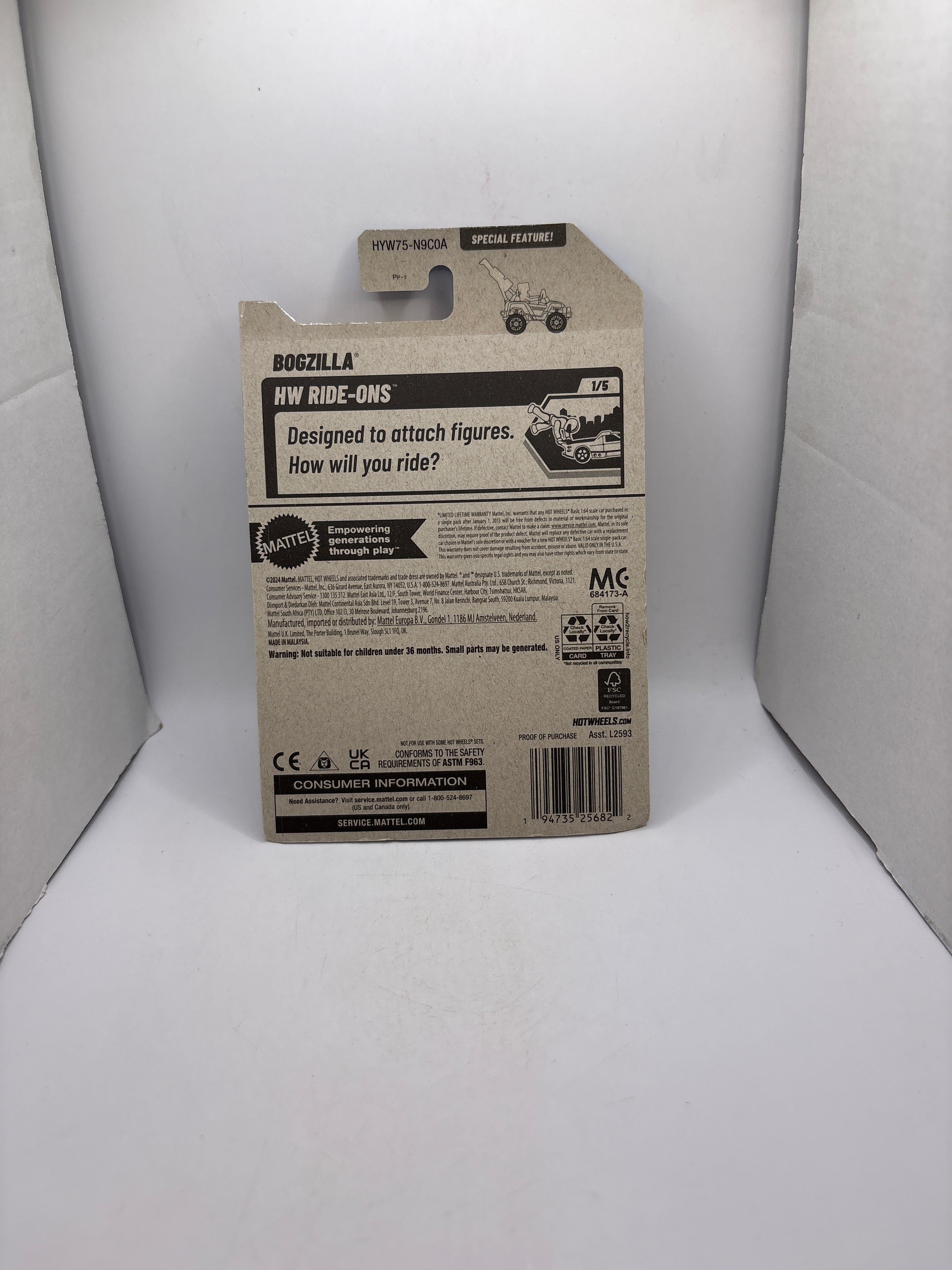 Hot Wheels Bogzilla Diecast Silver