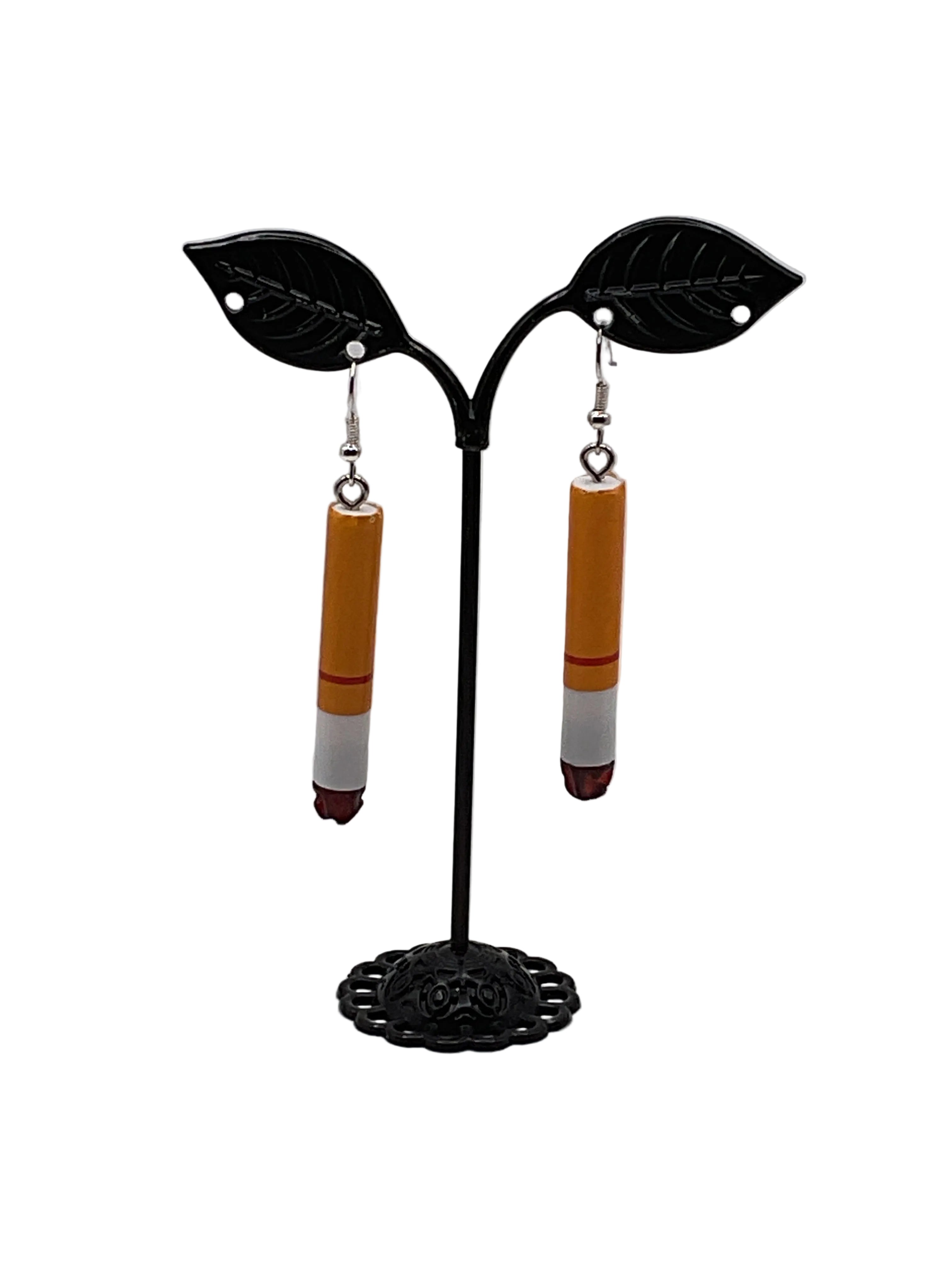Cigarette Earrings