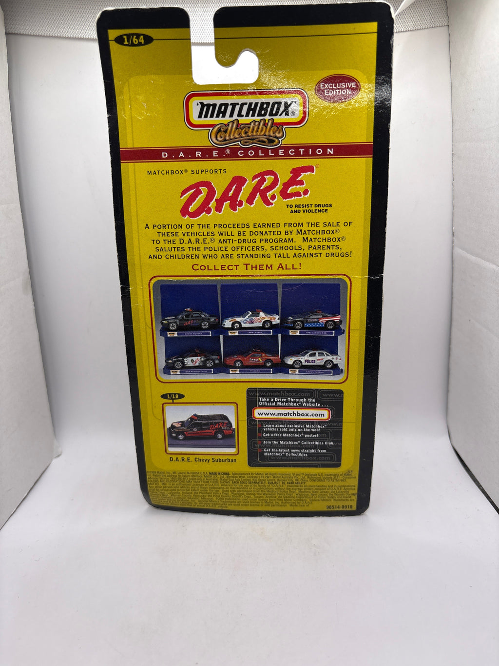 Matchbox Lafayette Police Department Lafayette, Indiana Diecast white