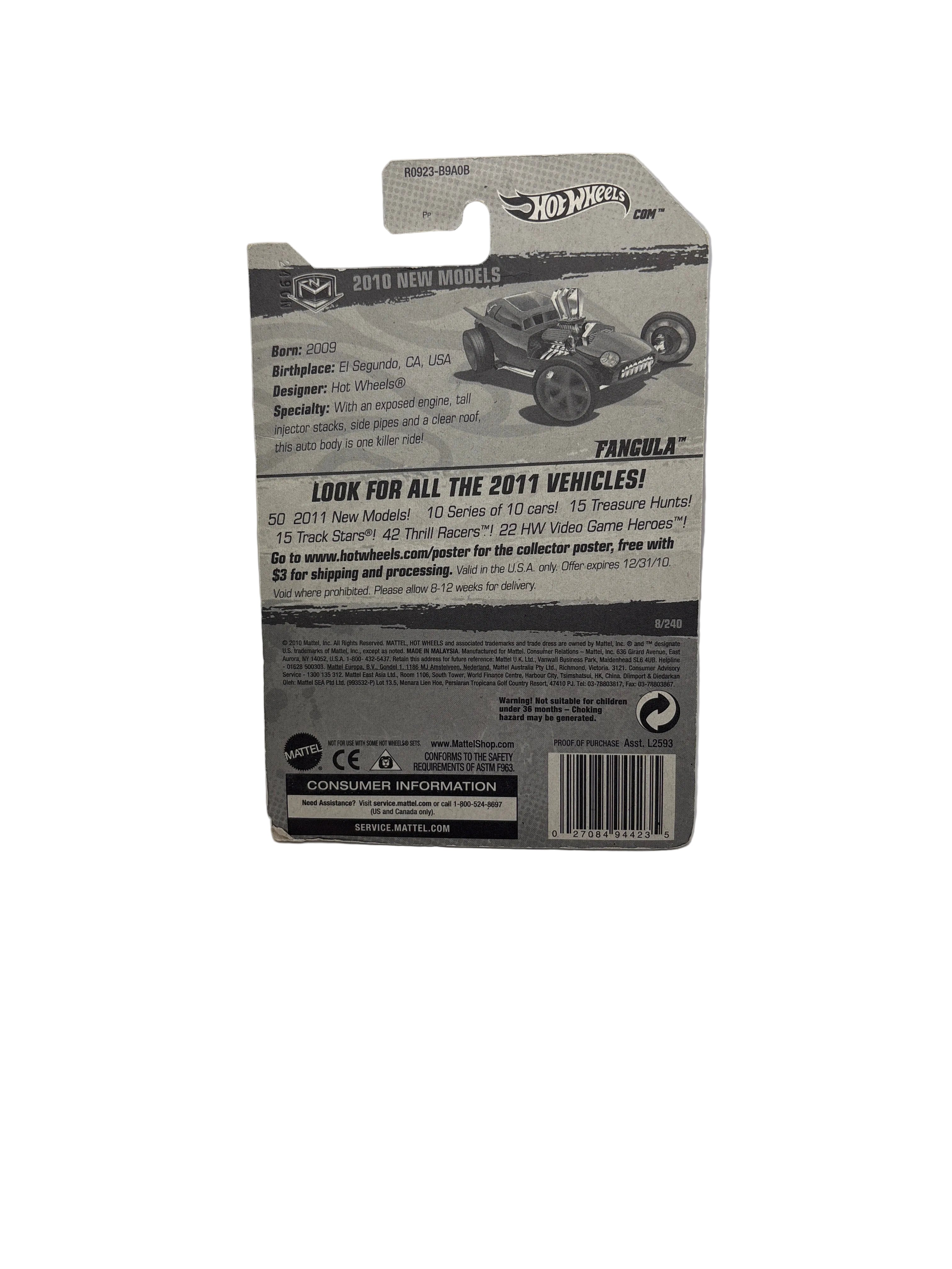 Hot Wheels Fangula Diecast black