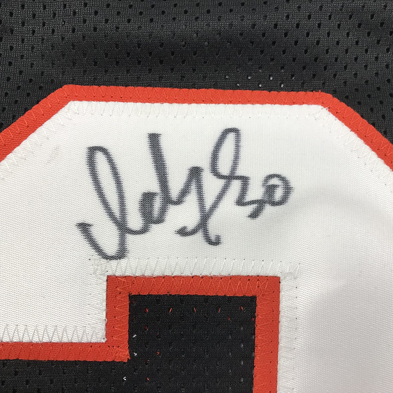 Autographed/Signed Ickey Woods Cincinnati Black Football Jersey JSA COA