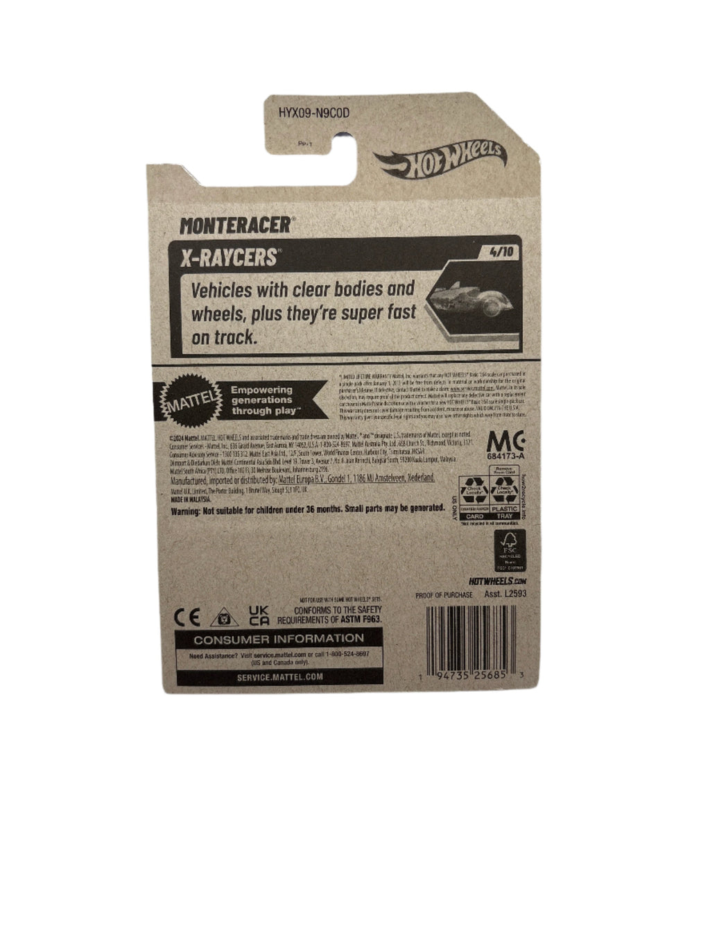 Hot Wheels Monteracer Diecast