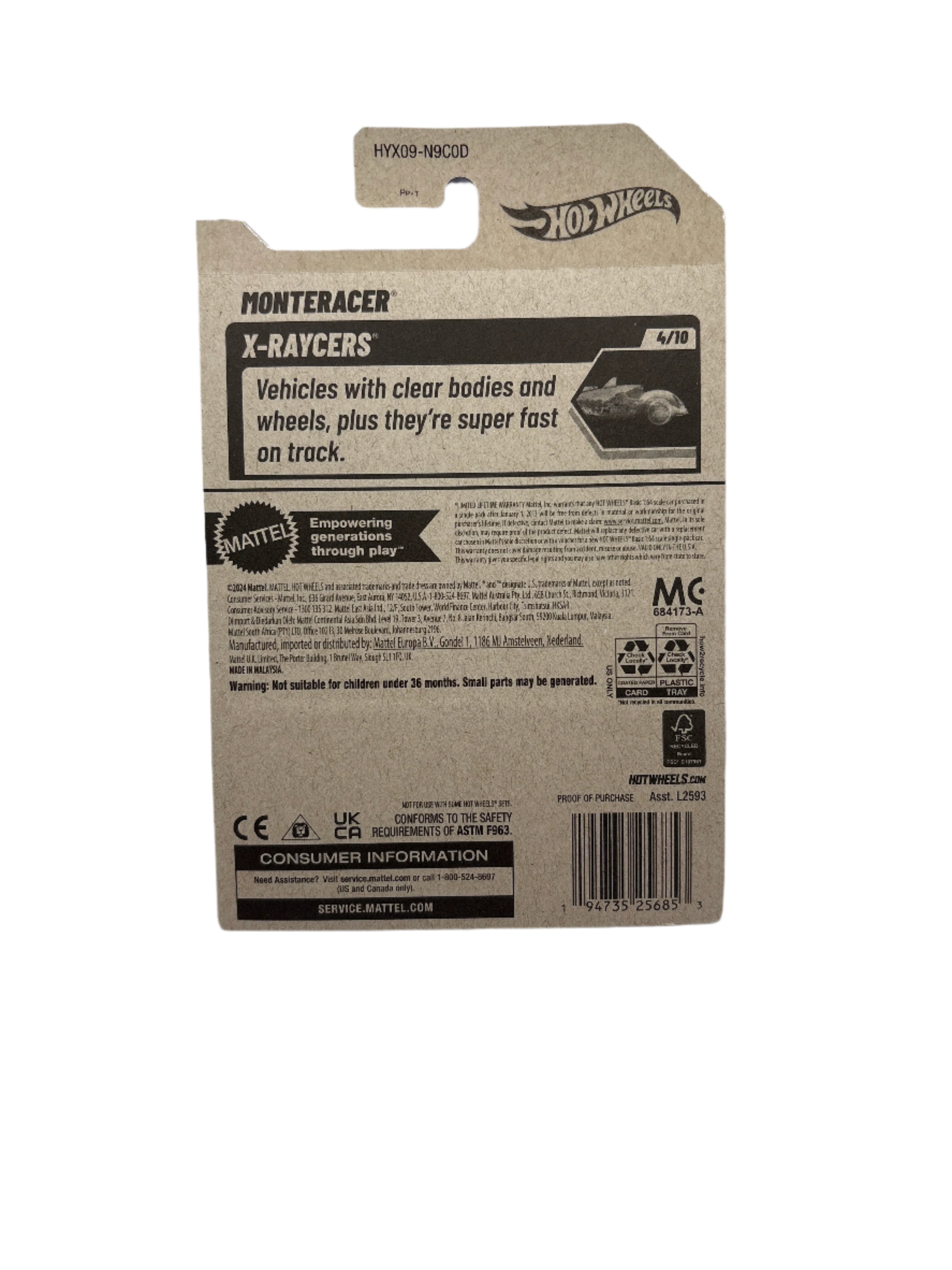 Hot Wheels Monteracer Diecast