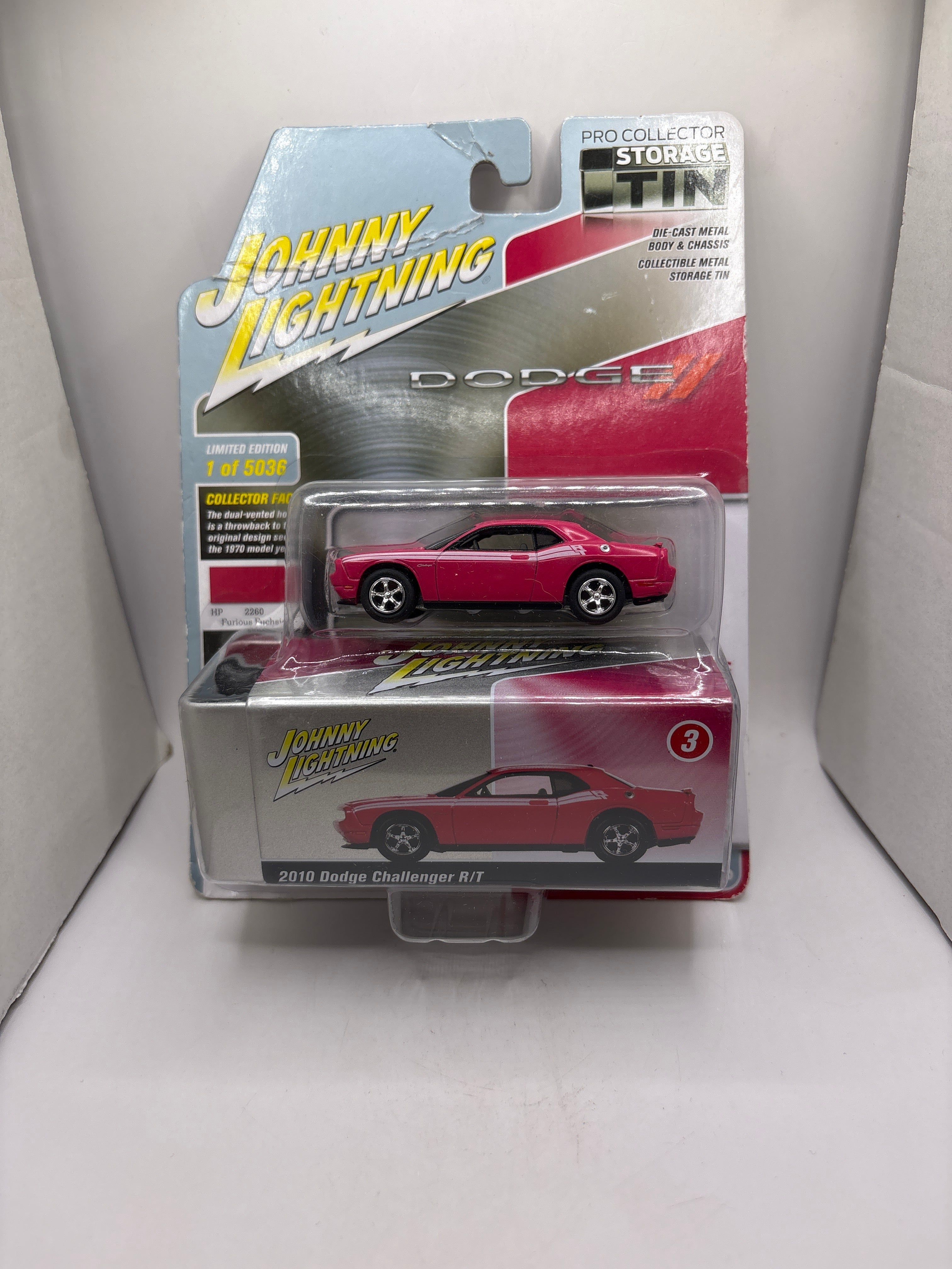 Johnny Lightning 2010 Dodge Challenger R/T Diecast fuchsia