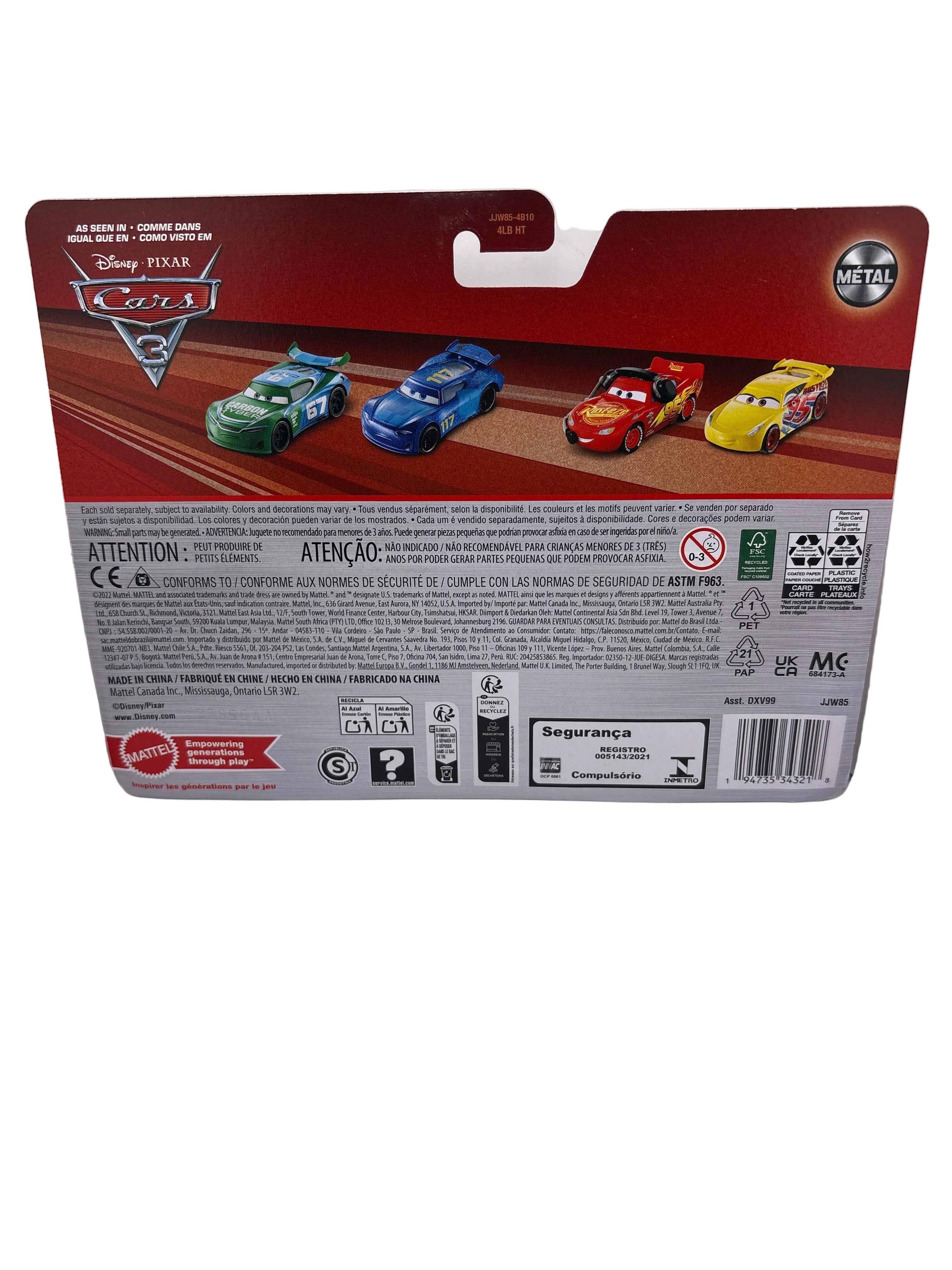 Disney Pixar Cars Headset Crew Chief Lightning McQueen Rusteze Cruz Ramirez Diecast multi color