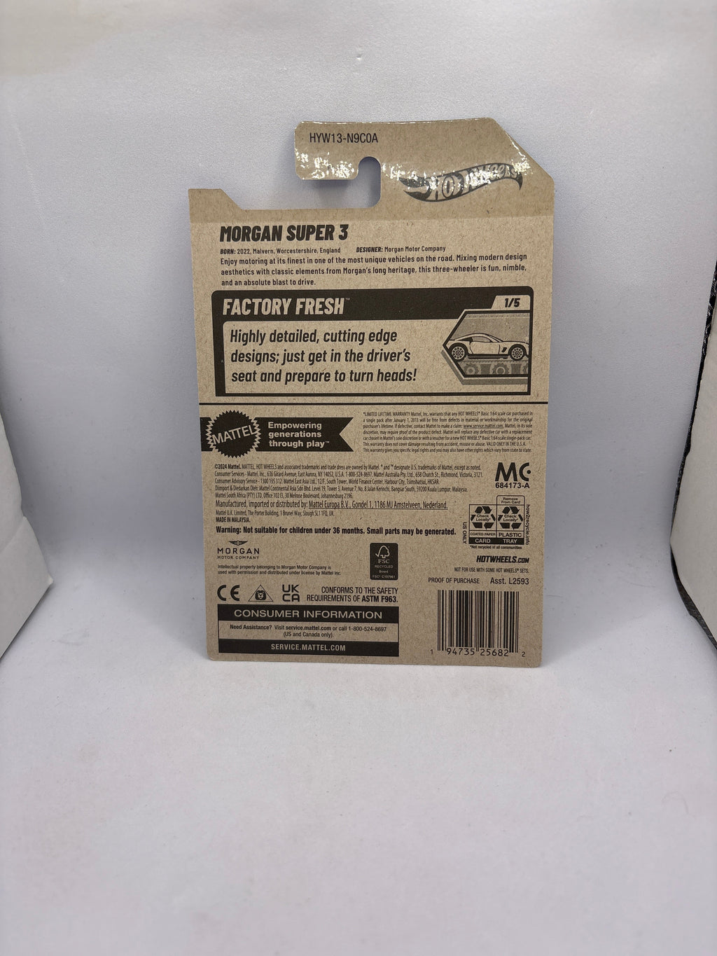 Hot Wheels Morgan Super 3 Diecast