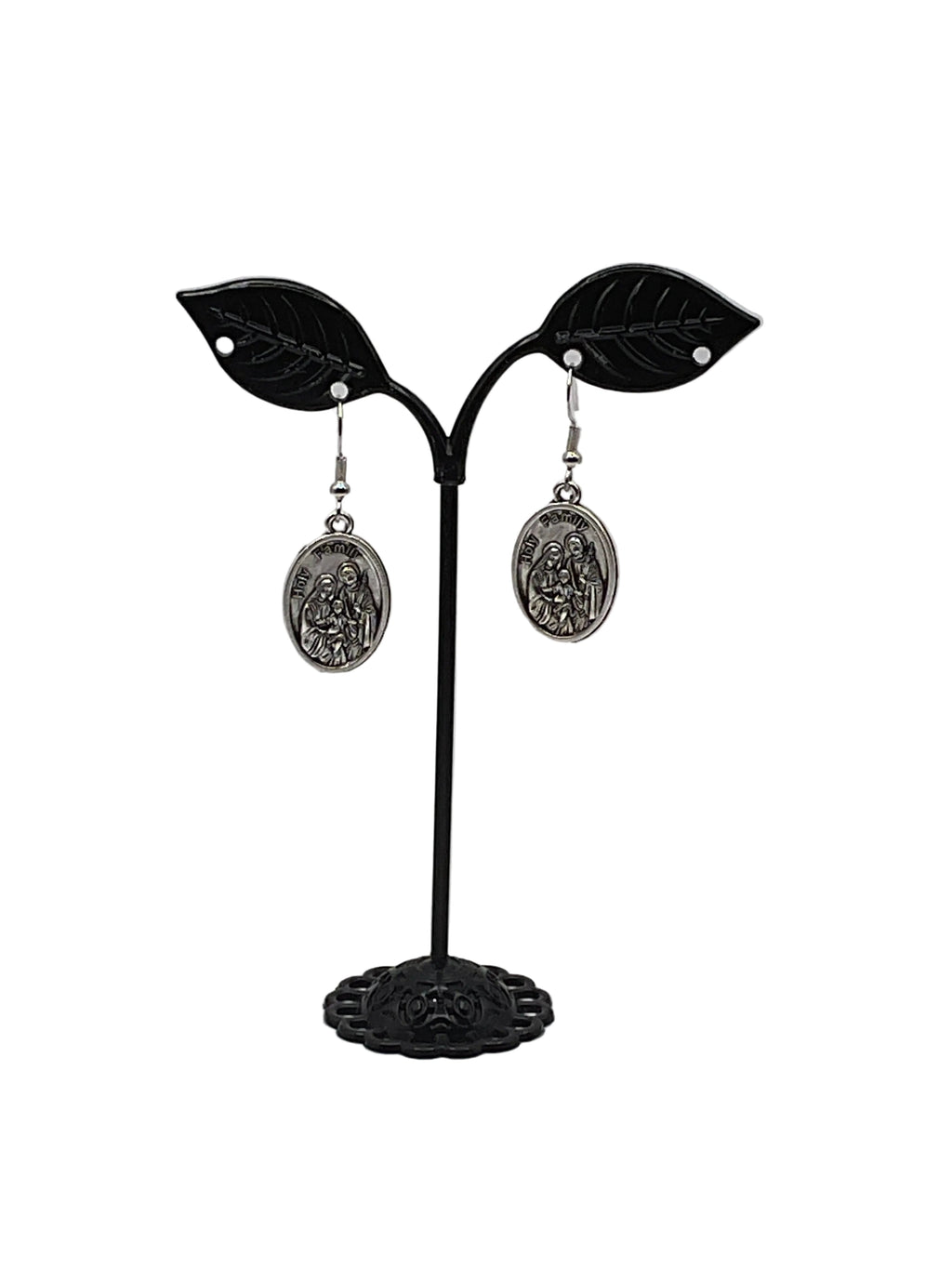 Religious Medal Earrings