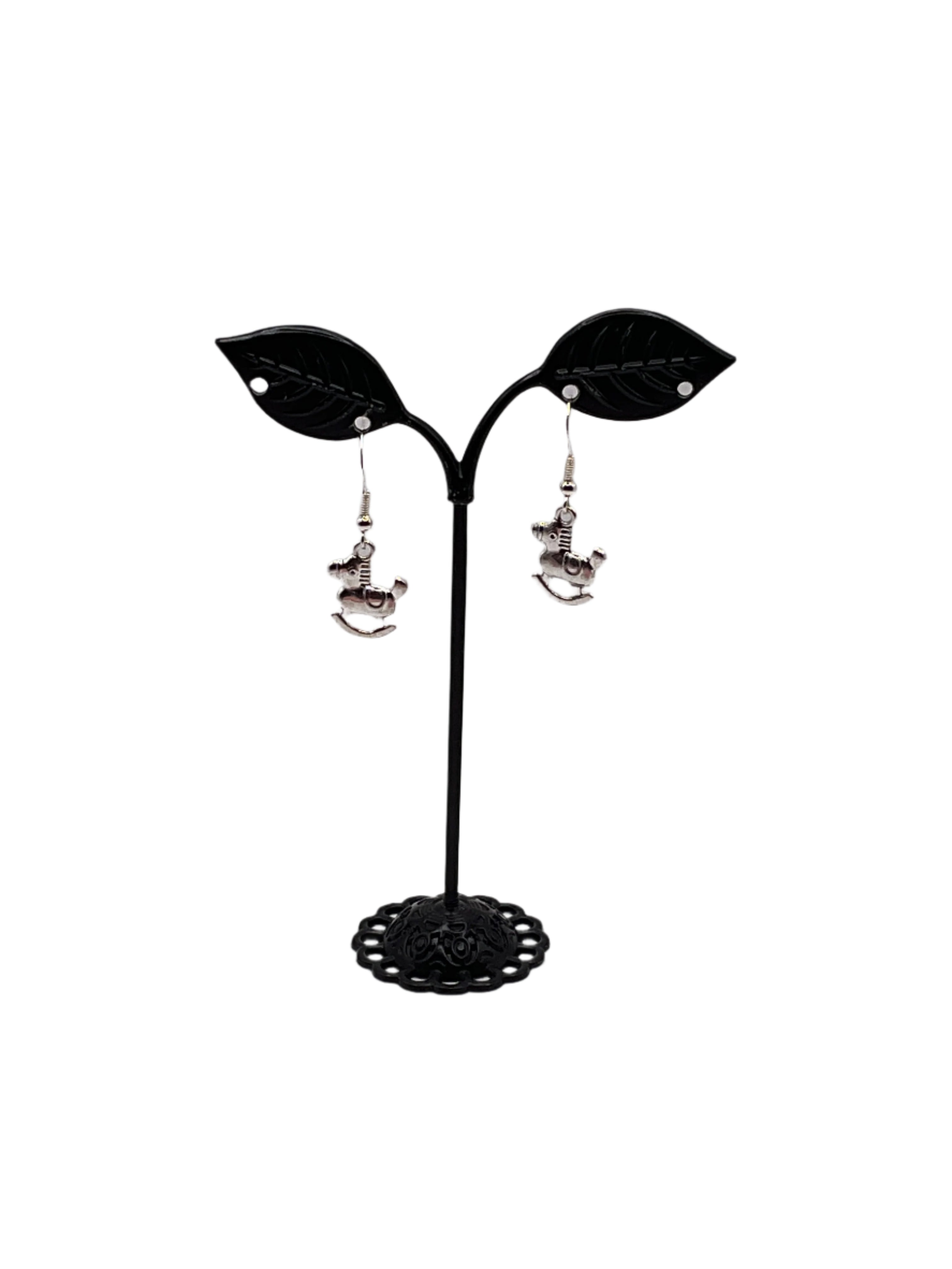 Rocking horse earrings