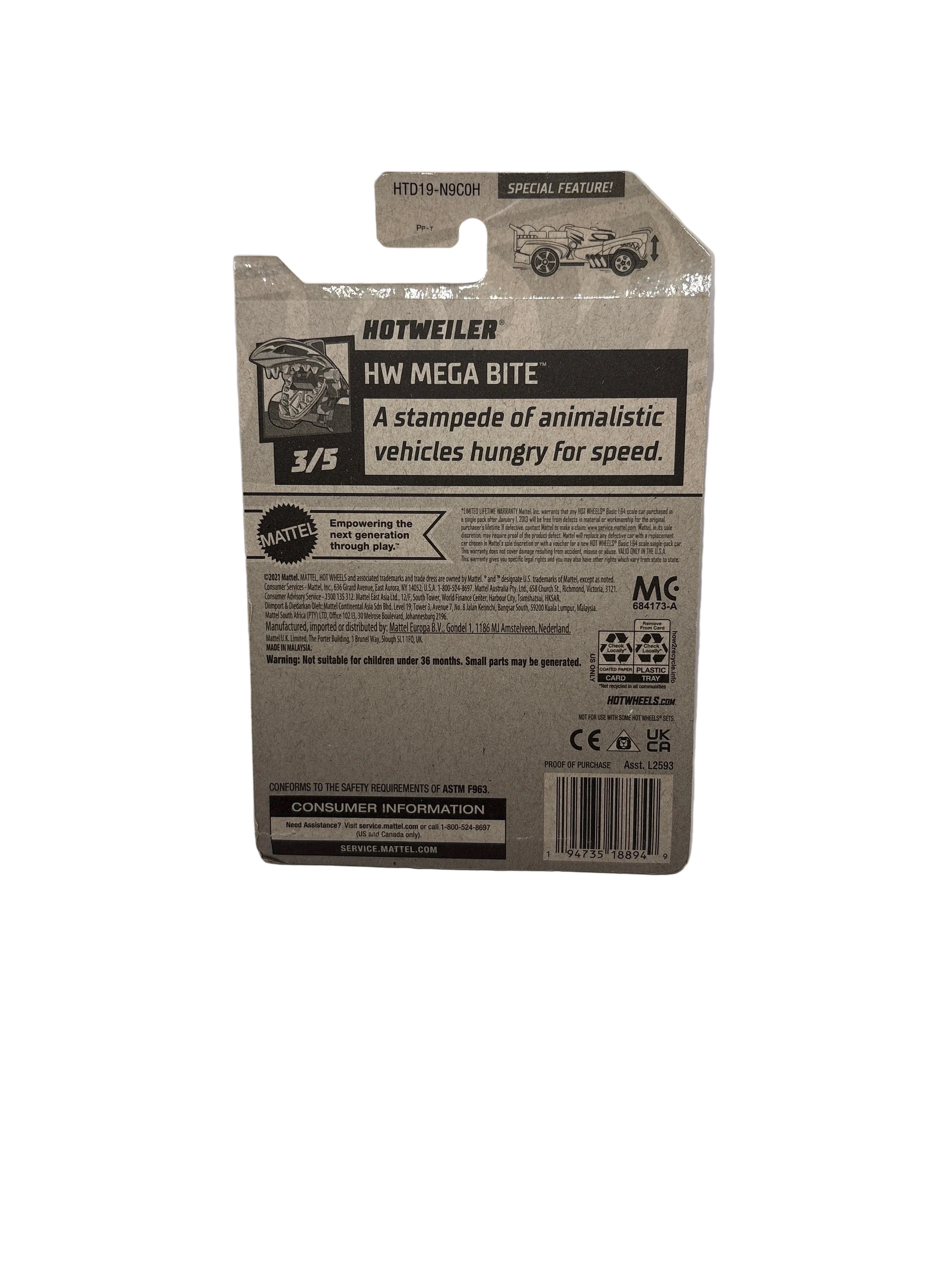 Hot Wheels Hotweiler Diecast