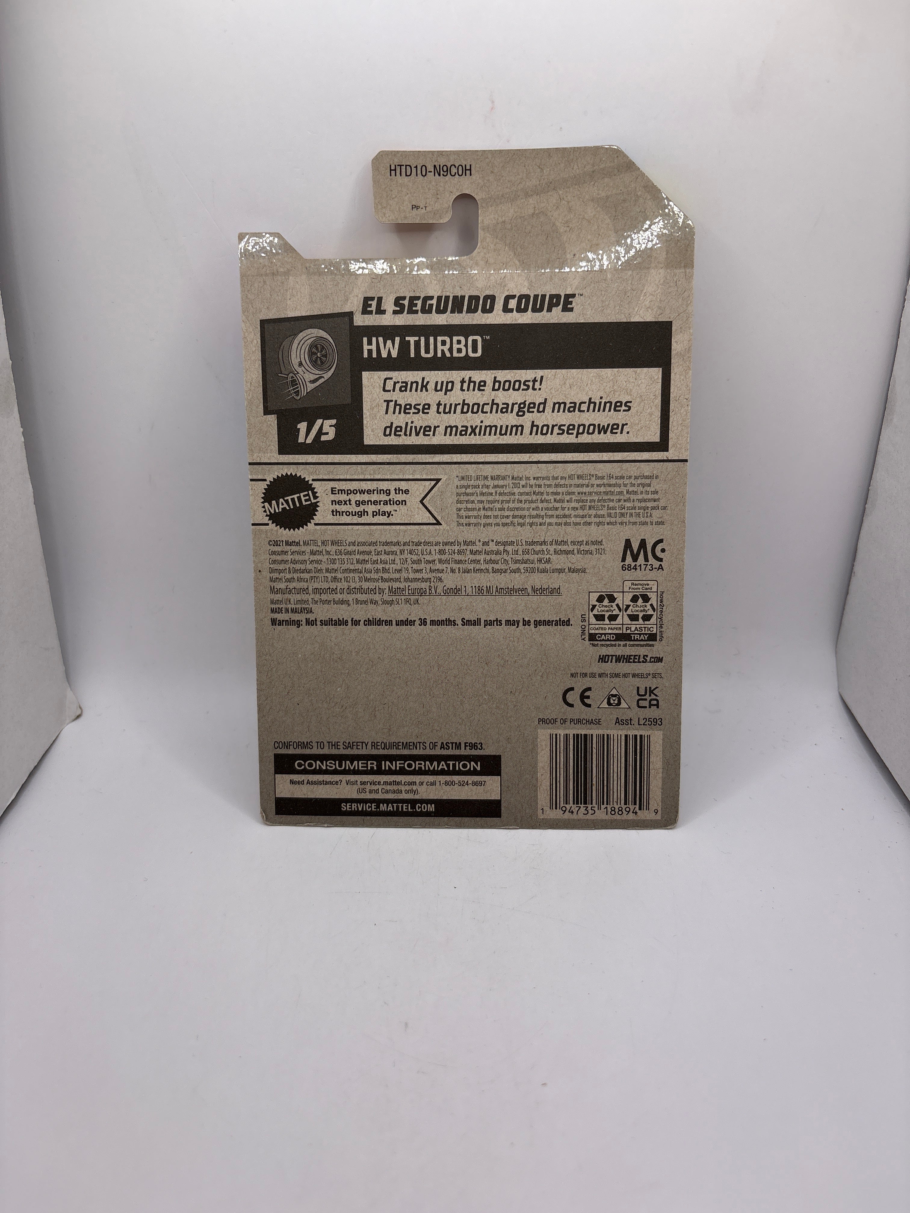 Hot Wheels El Segundo Coupe Diecast